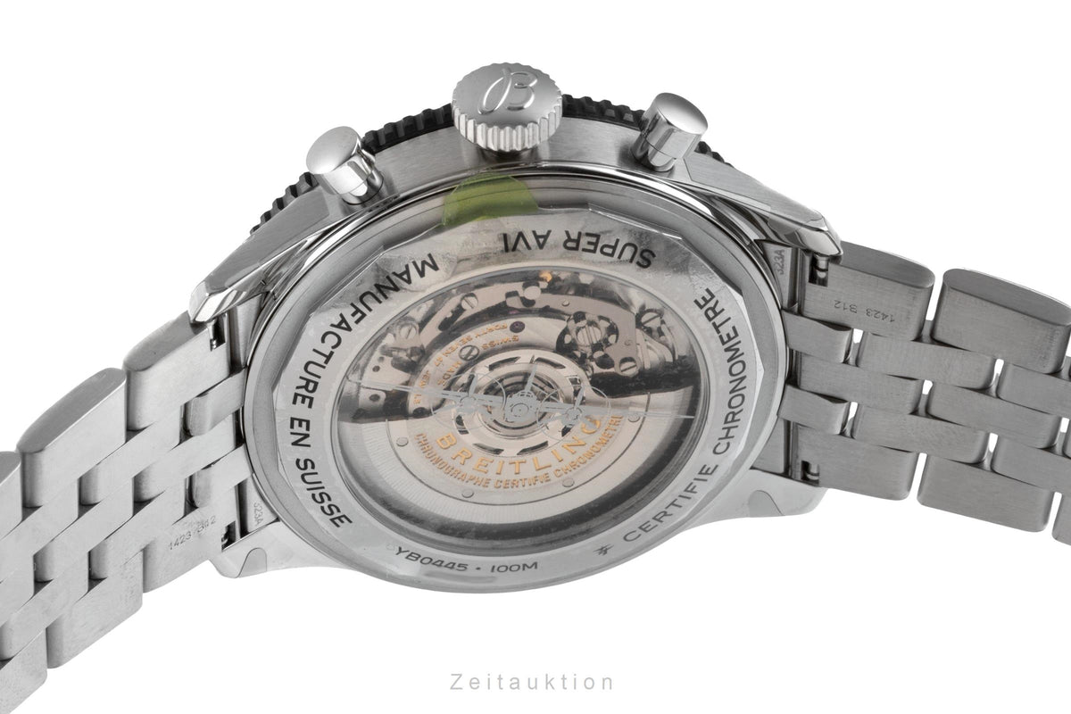 Breitling Super Avi chronograph steel automatic men's watch YB04451A1B1A1  [2603666]