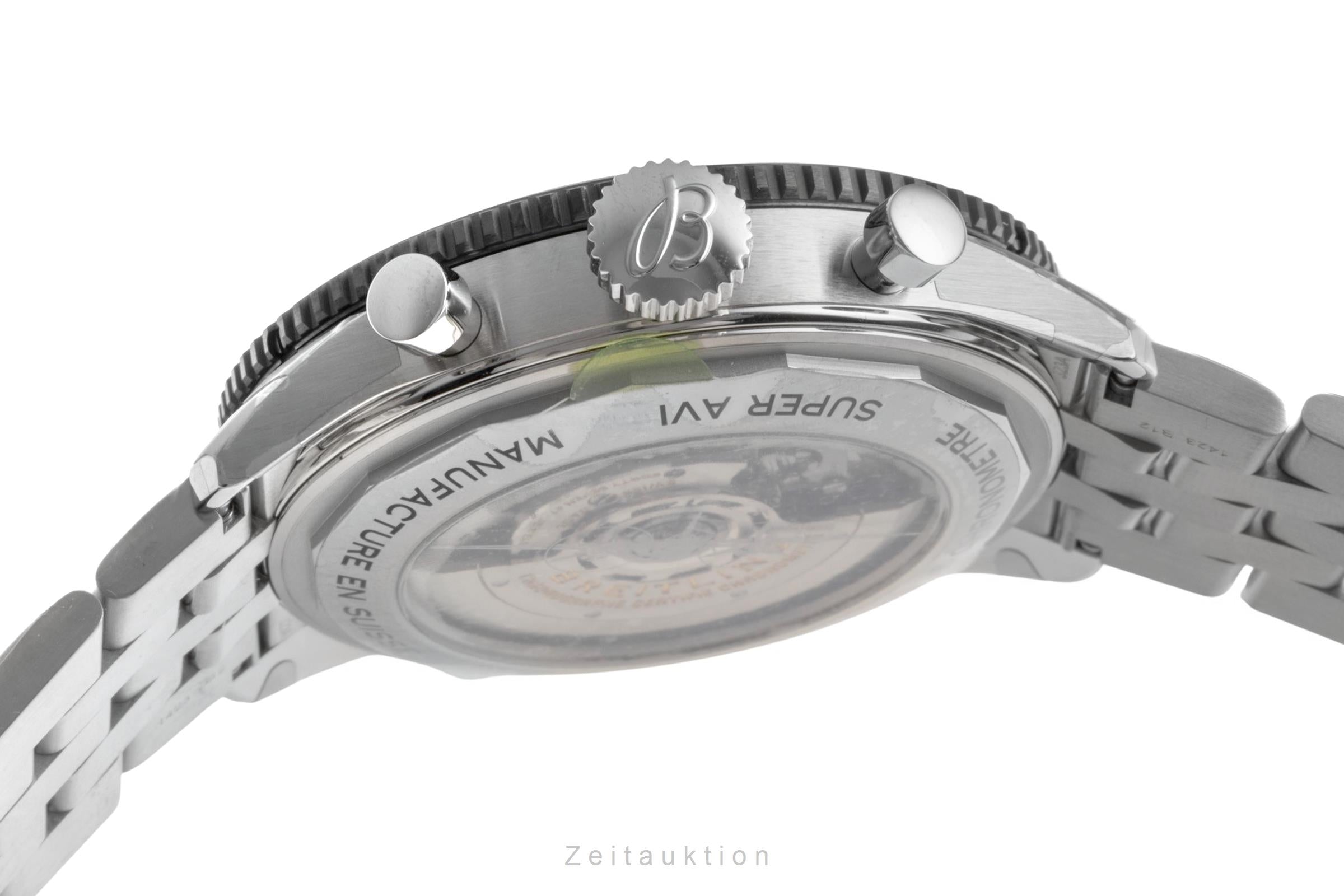 Breitling Super Avi chronograph steel automatic men's watch YB04451A1B1A1  [2603666]