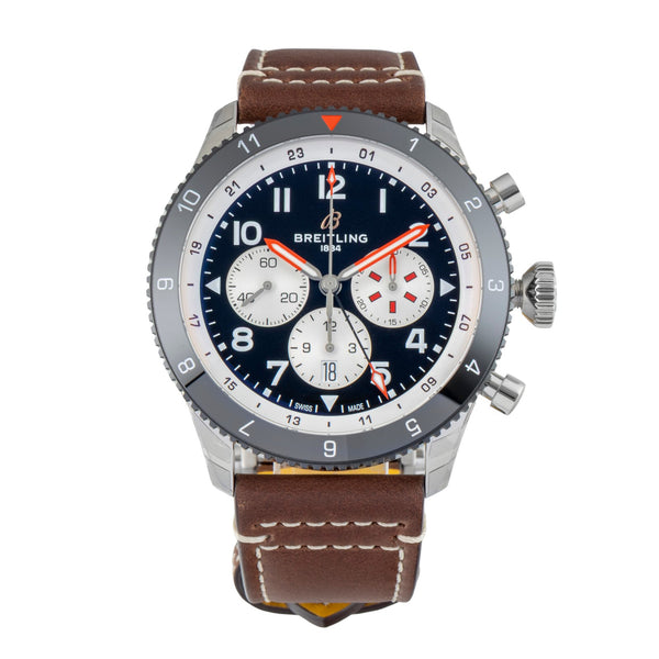 Breitling Super Avi chronograph steel automatic men's watch YB04451A1B1X1 LP: 11200EUR  [2603667]