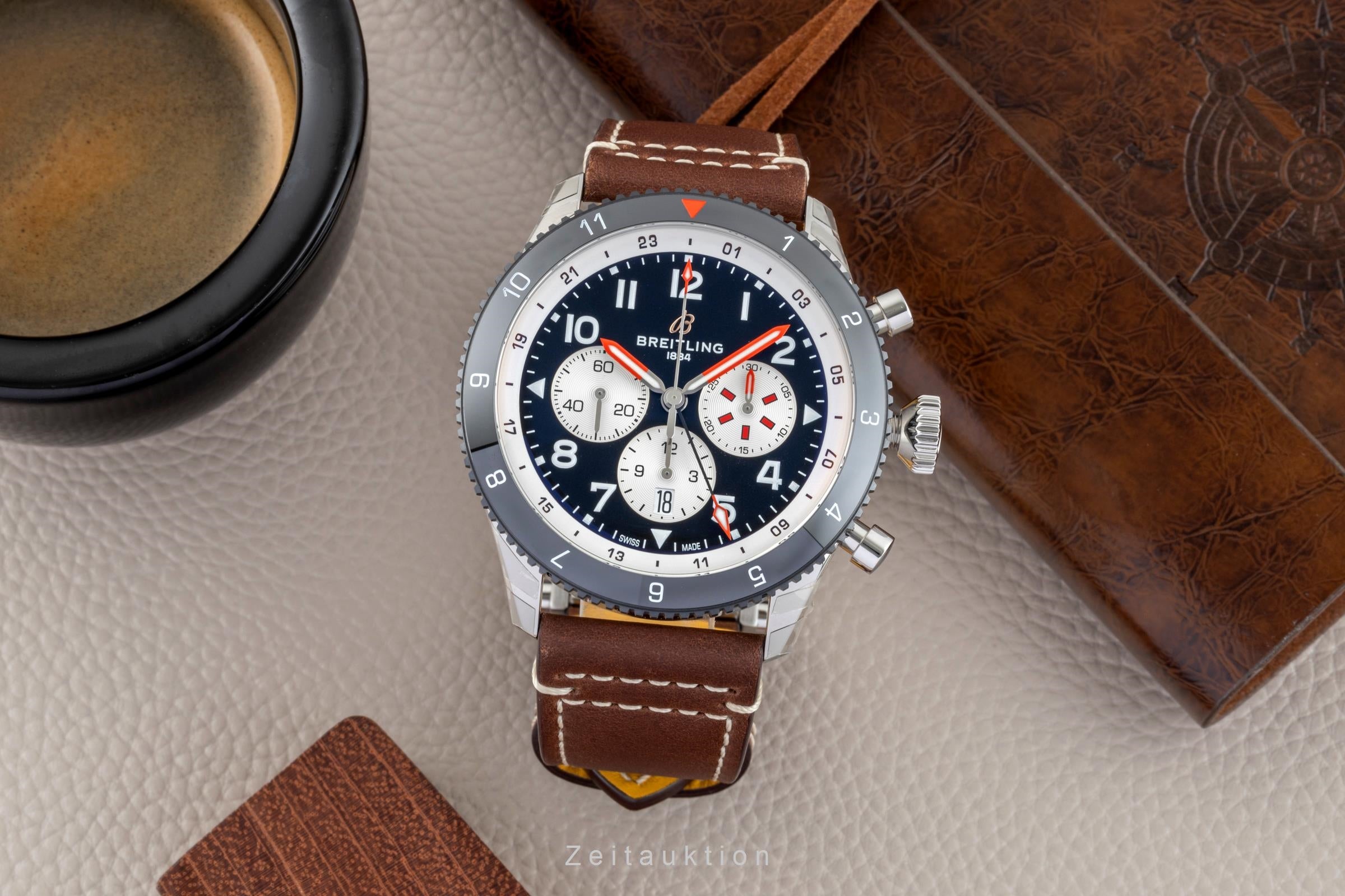 Breitling Super Avi chronograph steel automatic men's watch YB04451A1B1X1 LP: 11200EUR  [2603667]