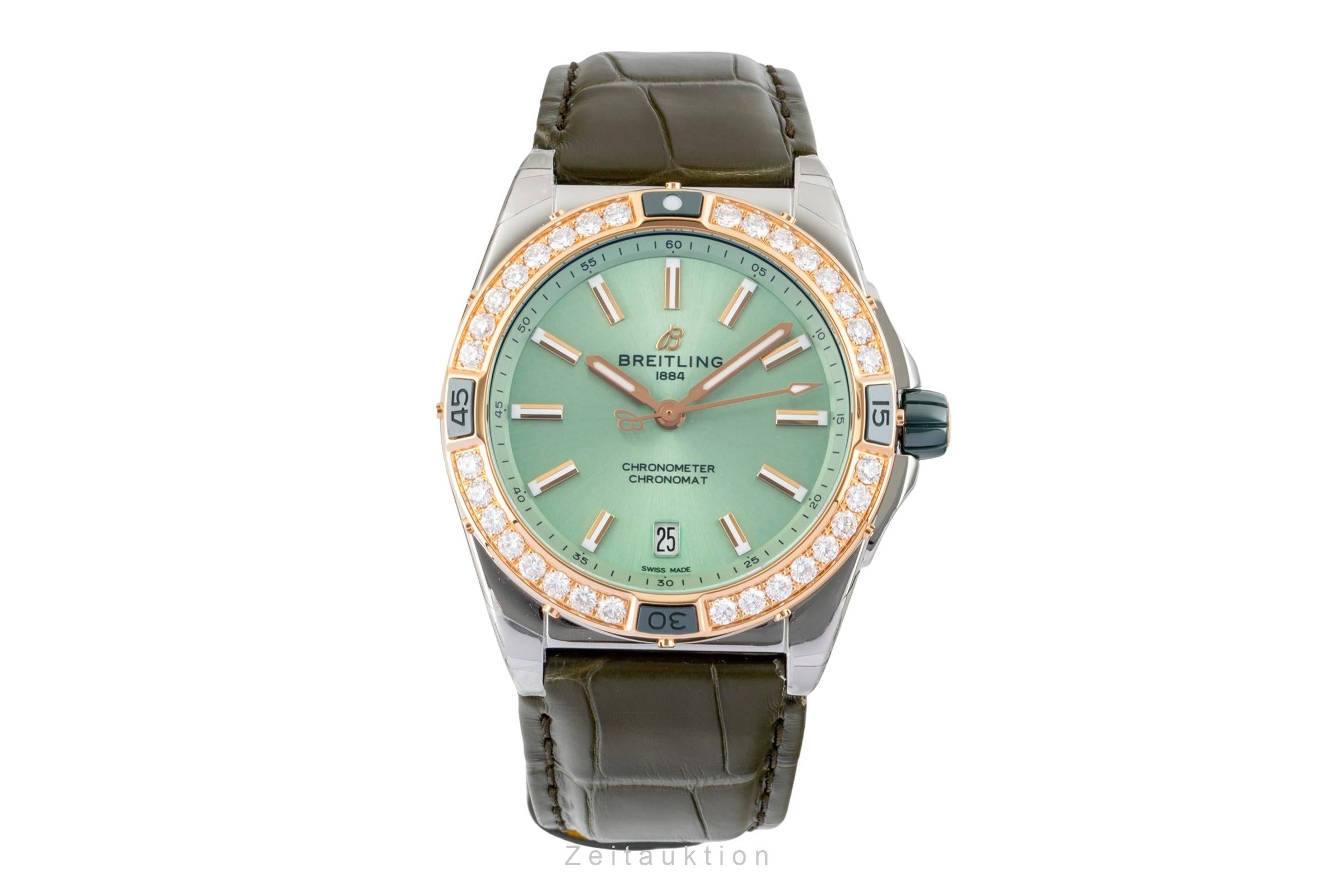 Breitling Super Chronomat Stahl / Gold Diamonds Lady U17356531L1S1 NP: 13850,- € [2603669]