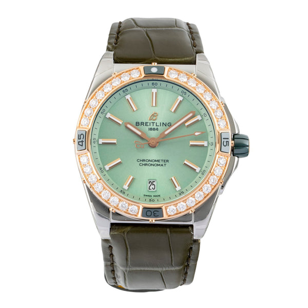 Breitling Super Chronomat Stahl / Gold Diamonds Lady U17356531L1S1 NP: 13850,- € [2603669]