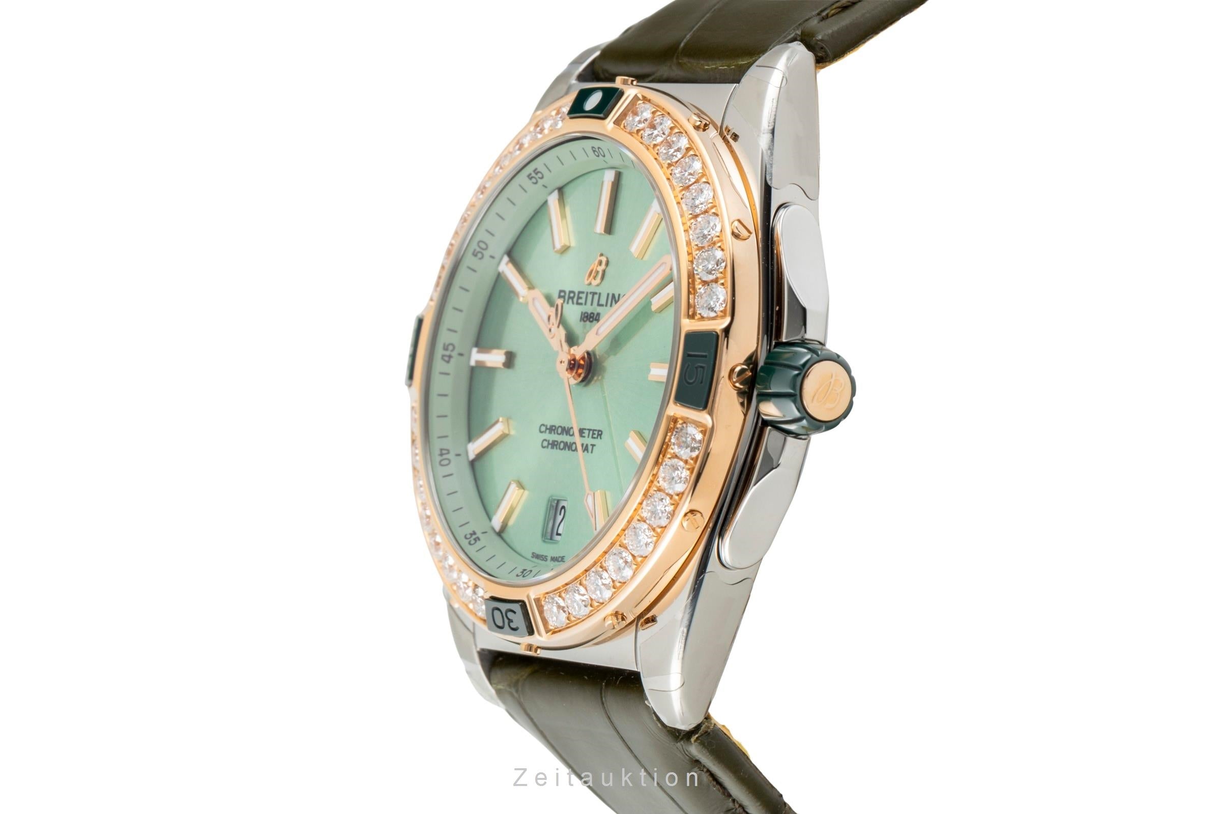 Breitling Super Chronomat Stahl / Gold Diamonds Lady U17356531L1S1 NP: 13850,- € [2603669]