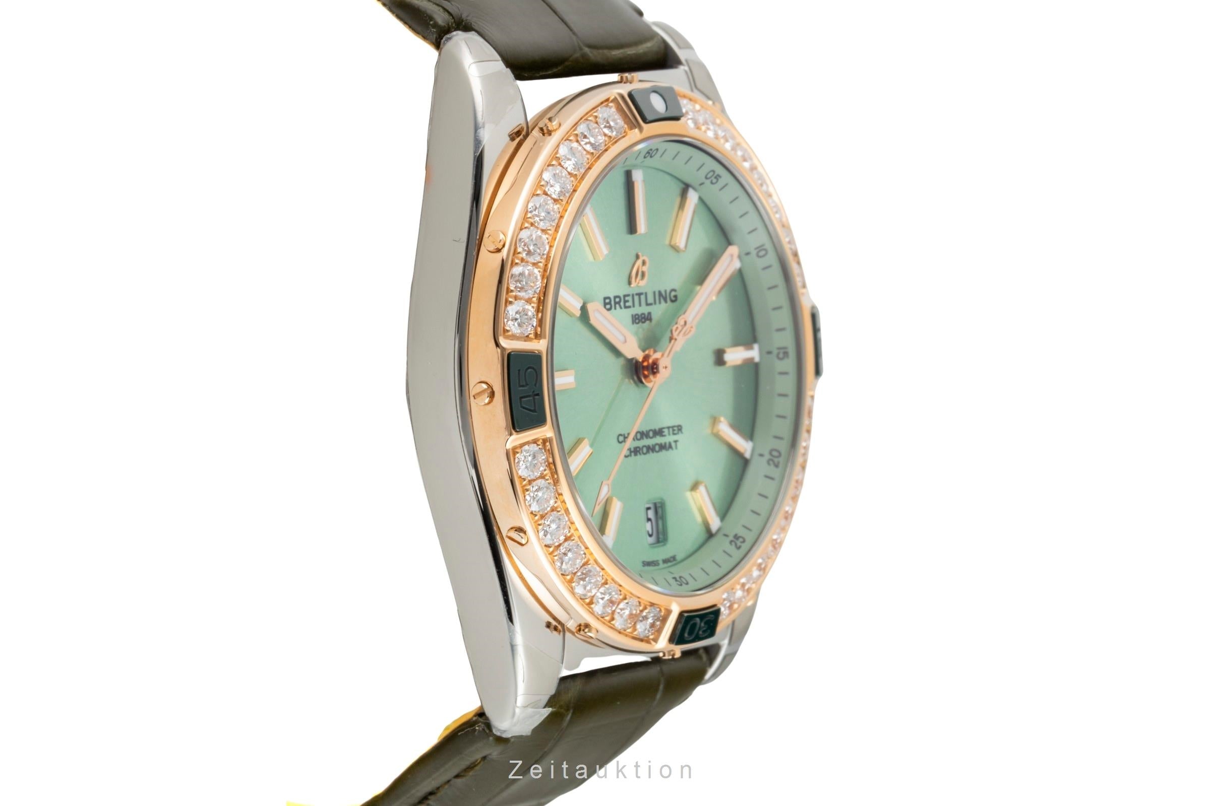 Breitling Super Chronomat Stahl / Gold Diamonds Lady U17356531L1S1 NP: 13850,- € [2603669]