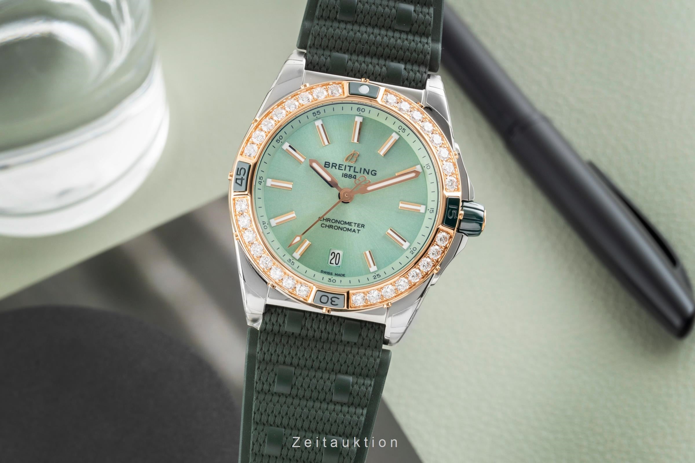 Breitling Chronomat acier / or  automatique montre pour femmes U17356531L1S1 LP: 13250EUR  [2603670]