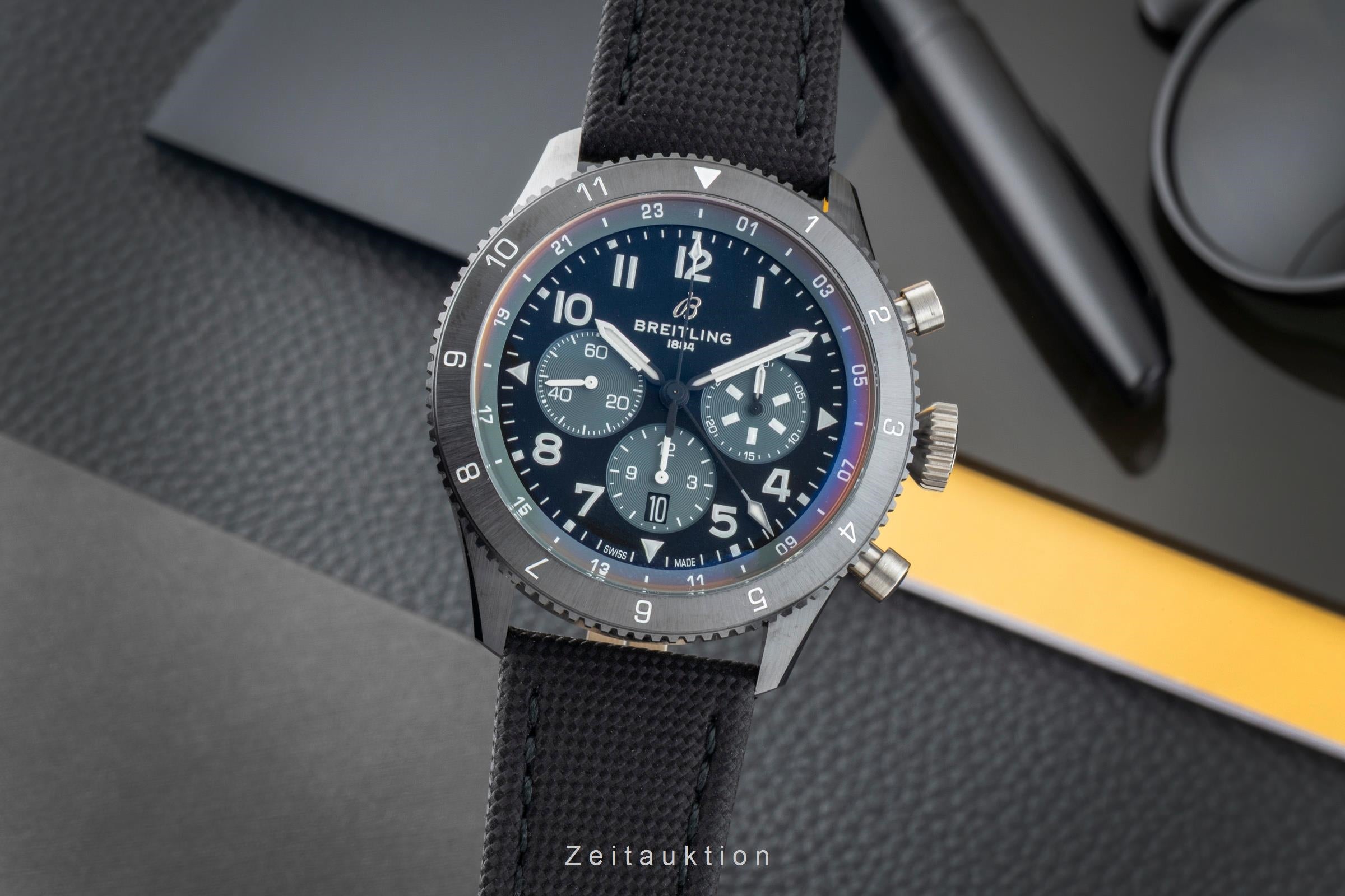 Breitling Super Avi chronograph ceramic automatic men's watch SB04451A1B1X1 LP: 12750EUR  [2603673]