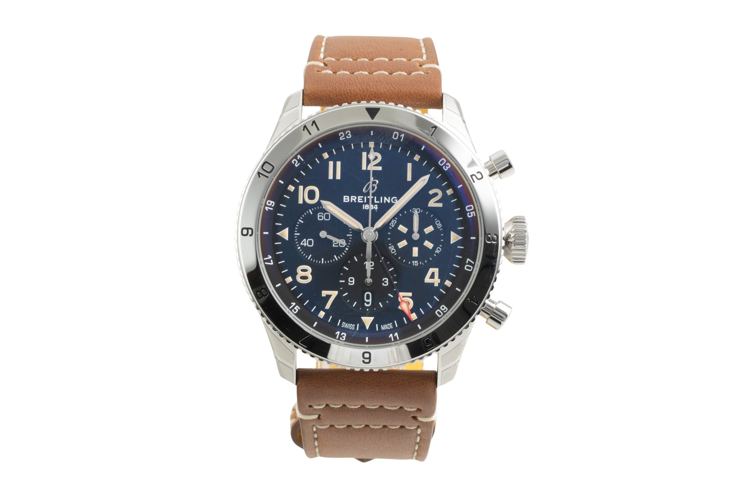 Breitling Super Avi cronografo acciaio automatismo orologio da uomo AB04453A1B1X1 LP: 11100EUR  [2603676]