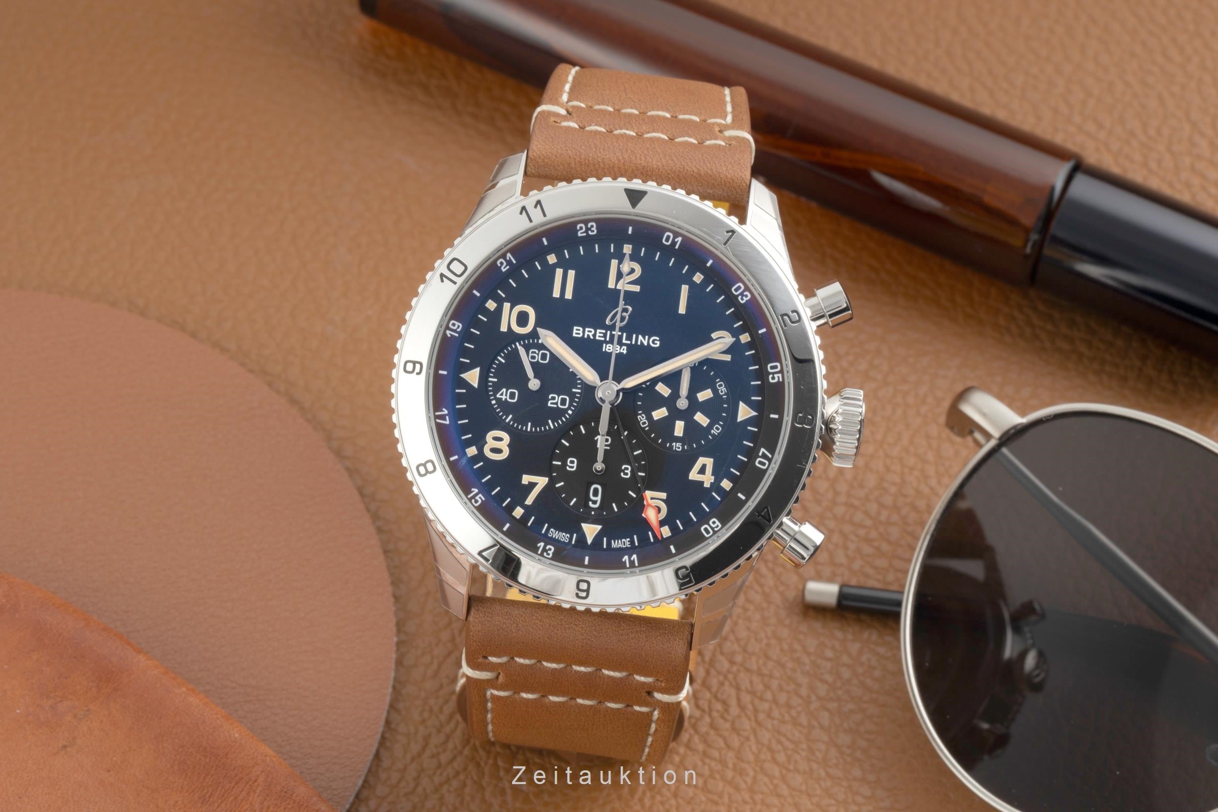 Breitling Super Avi Chronograph GMT 46 P-51 Mustang AB04453A1B1X1 NP: 11100,- € [2603676]