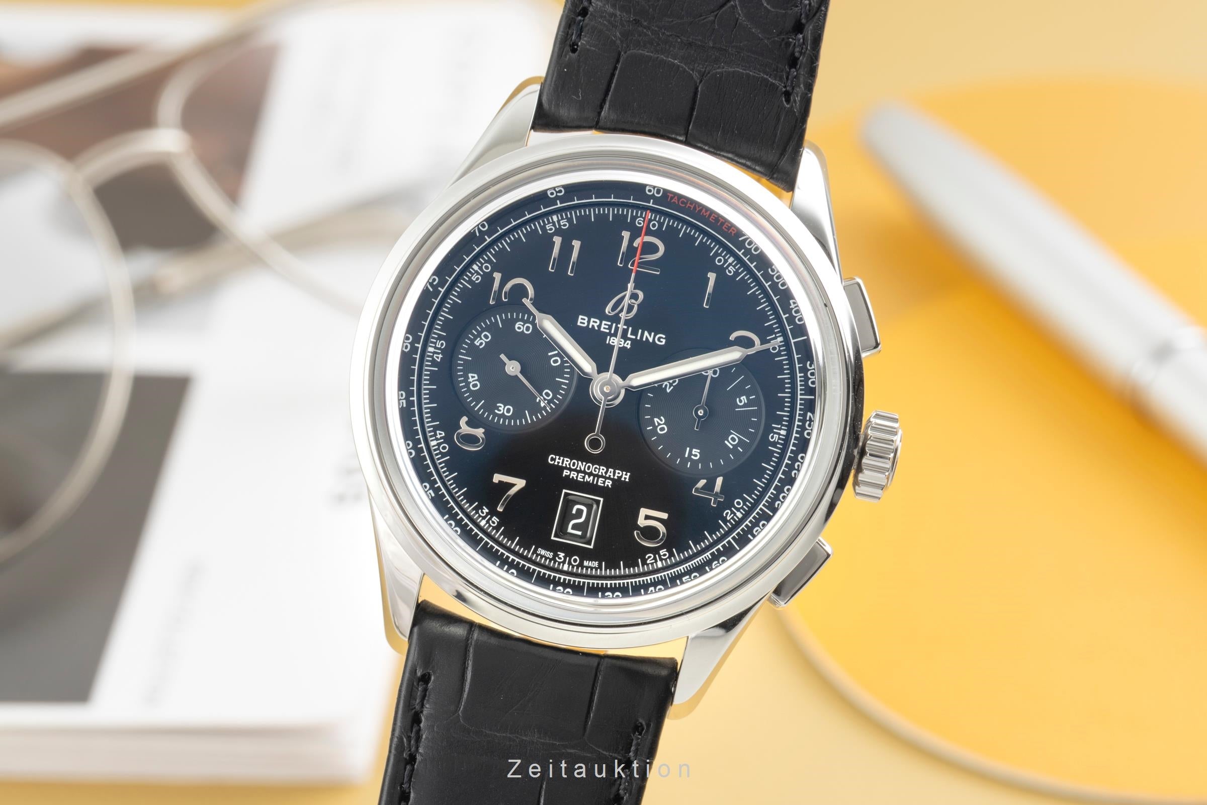 Breitling Premier B01 Stahl Automatik Herrenuhr Ref. AB0145221B1P2 NP: 9200,- € [2603687]