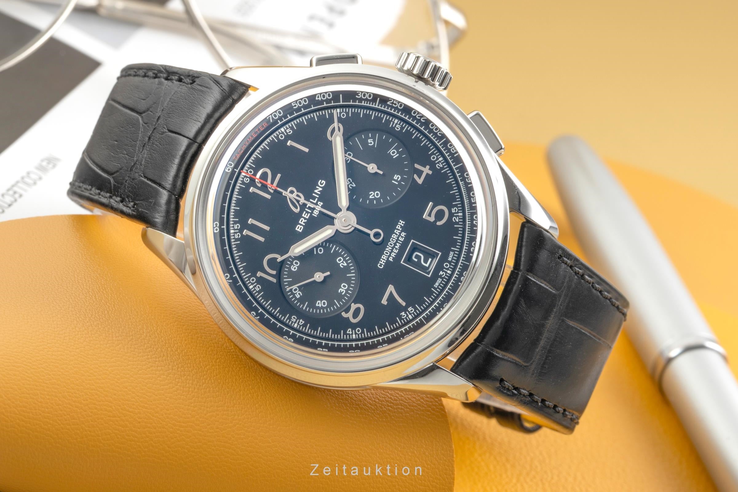 Breitling Premier chronograph steel automatic men's watch AB0145221B1P2 LP: 9200EUR  [2603687]