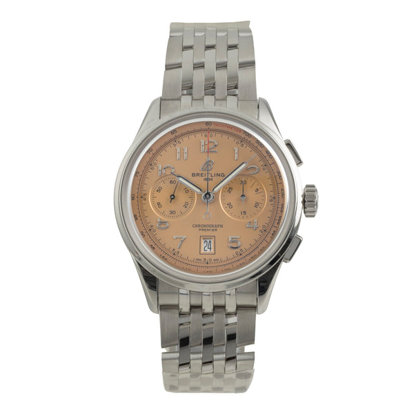 Breitling Premier chronograph steel automatic men's watch AB014533K1A1 LP: 9550EUR  [2603688]