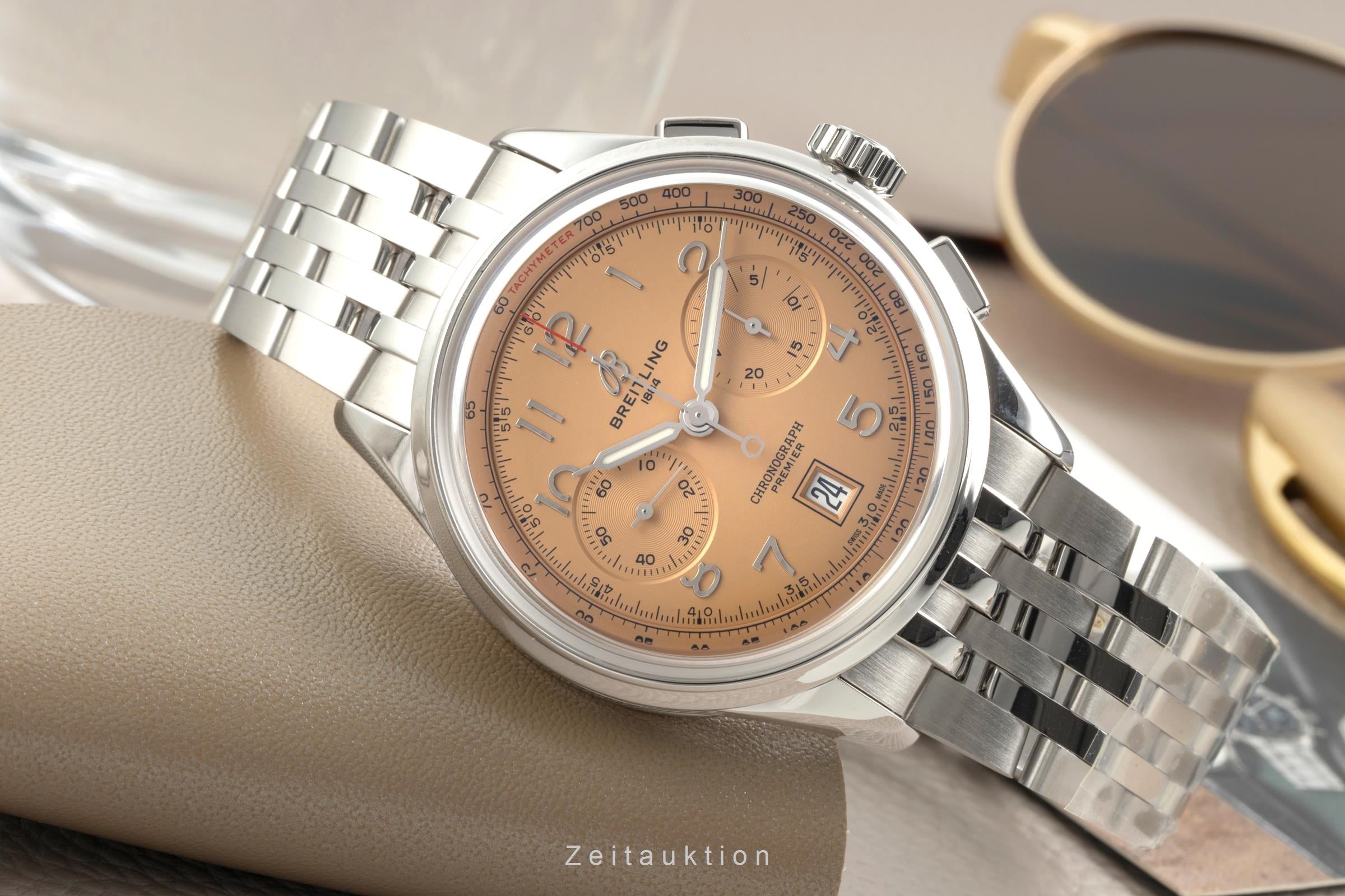 Breitling Premier chronograph steel automatic men's watch AB014533K1A1 LP: 9550EUR  [2603688]