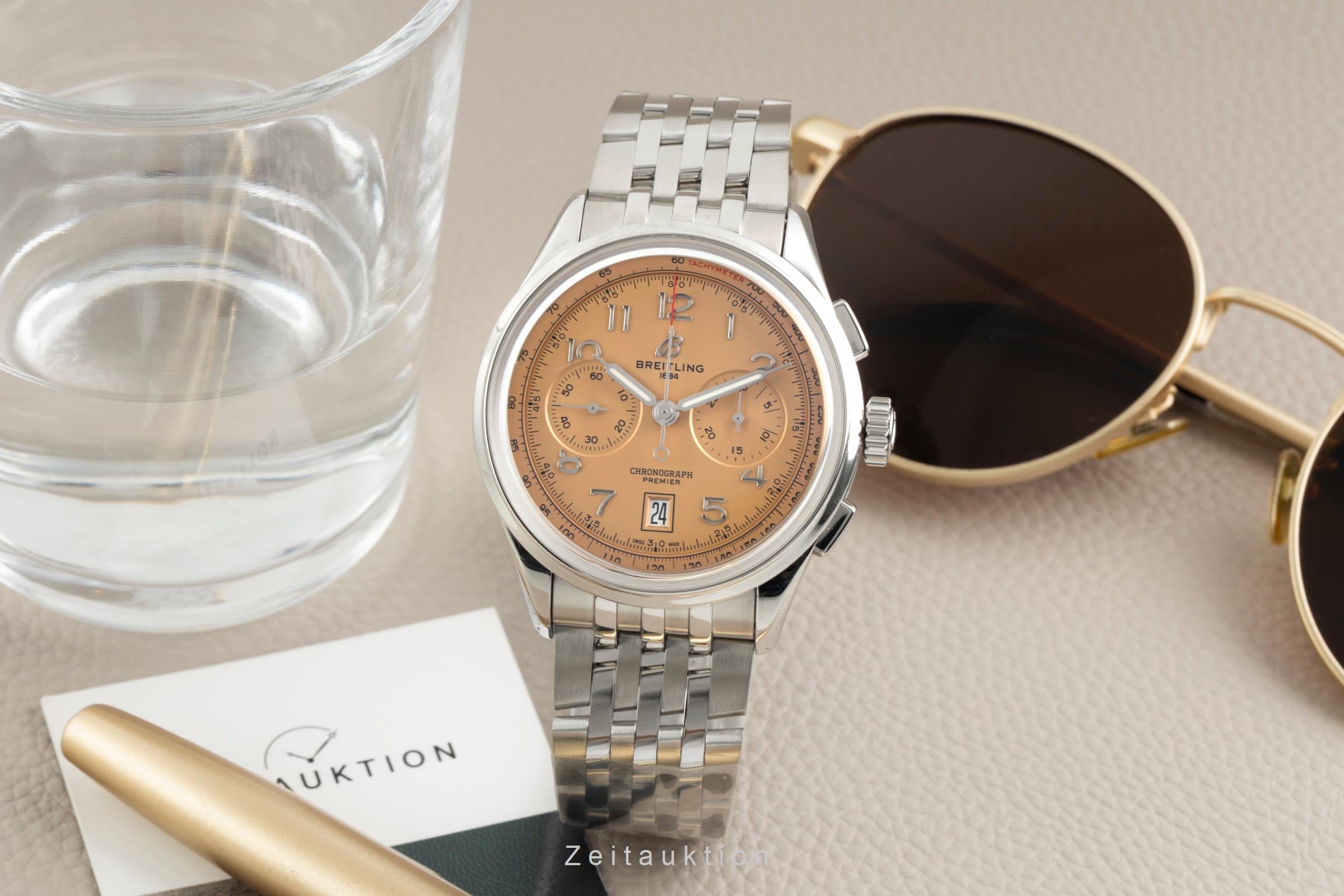Breitling Premier chronograph steel automatic men's watch AB014533K1A1 LP: 9550EUR  [2603688]
