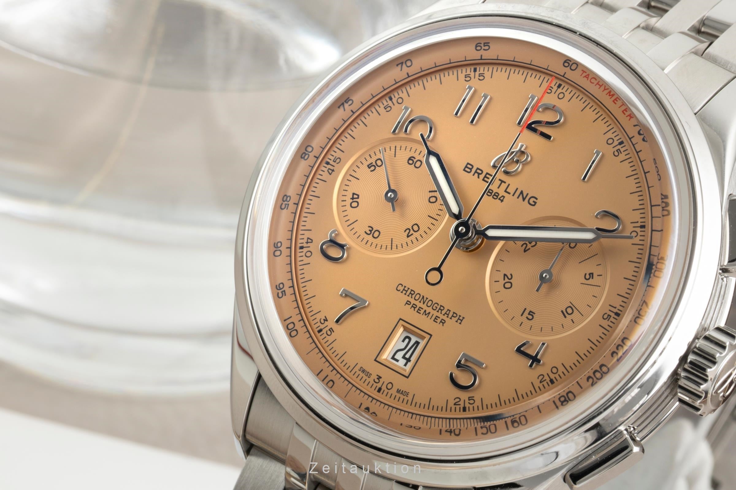 Breitling Premier chronograph steel automatic men's watch AB014533K1A1 LP: 9550EUR  [2603688]