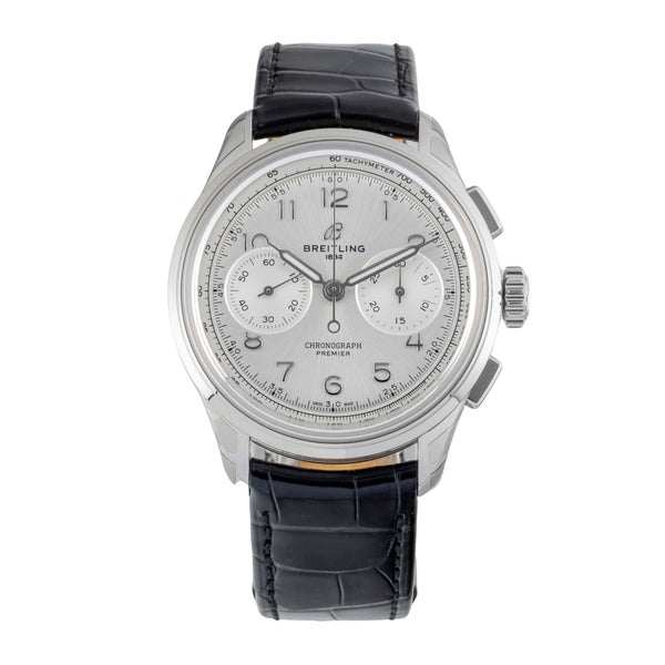 Breitling Premier chronograph steel manual winding men's watch AB0930371G1P1 LP: 9300EUR  [2603689]