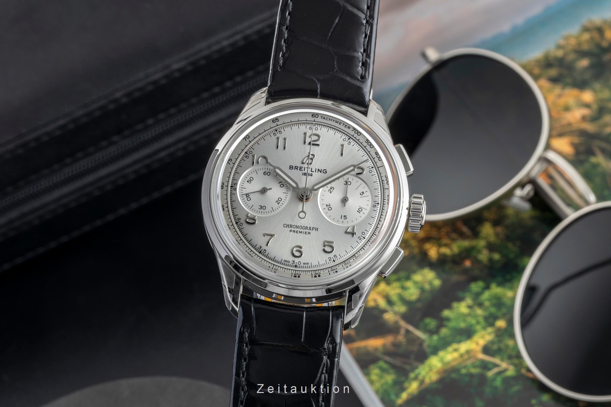 Breitling Premier B09 Edelstahl Handaufzug Herrenuhr AB0930371G1P1 NP: 9300,- € [2603689]