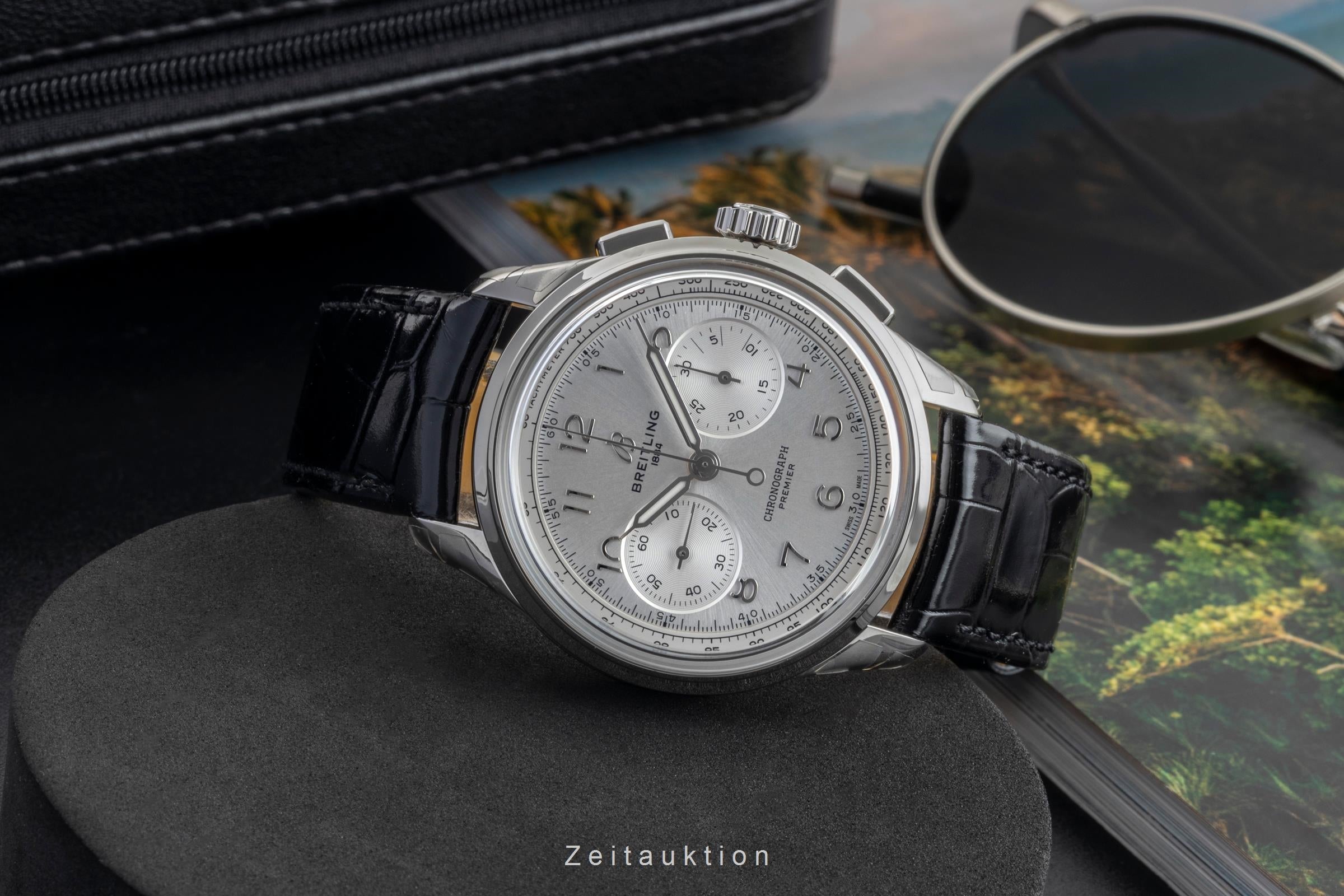 Breitling Premier chronograph steel manual winding men's watch AB0930371G1P1 LP: 9300EUR  [2603689]