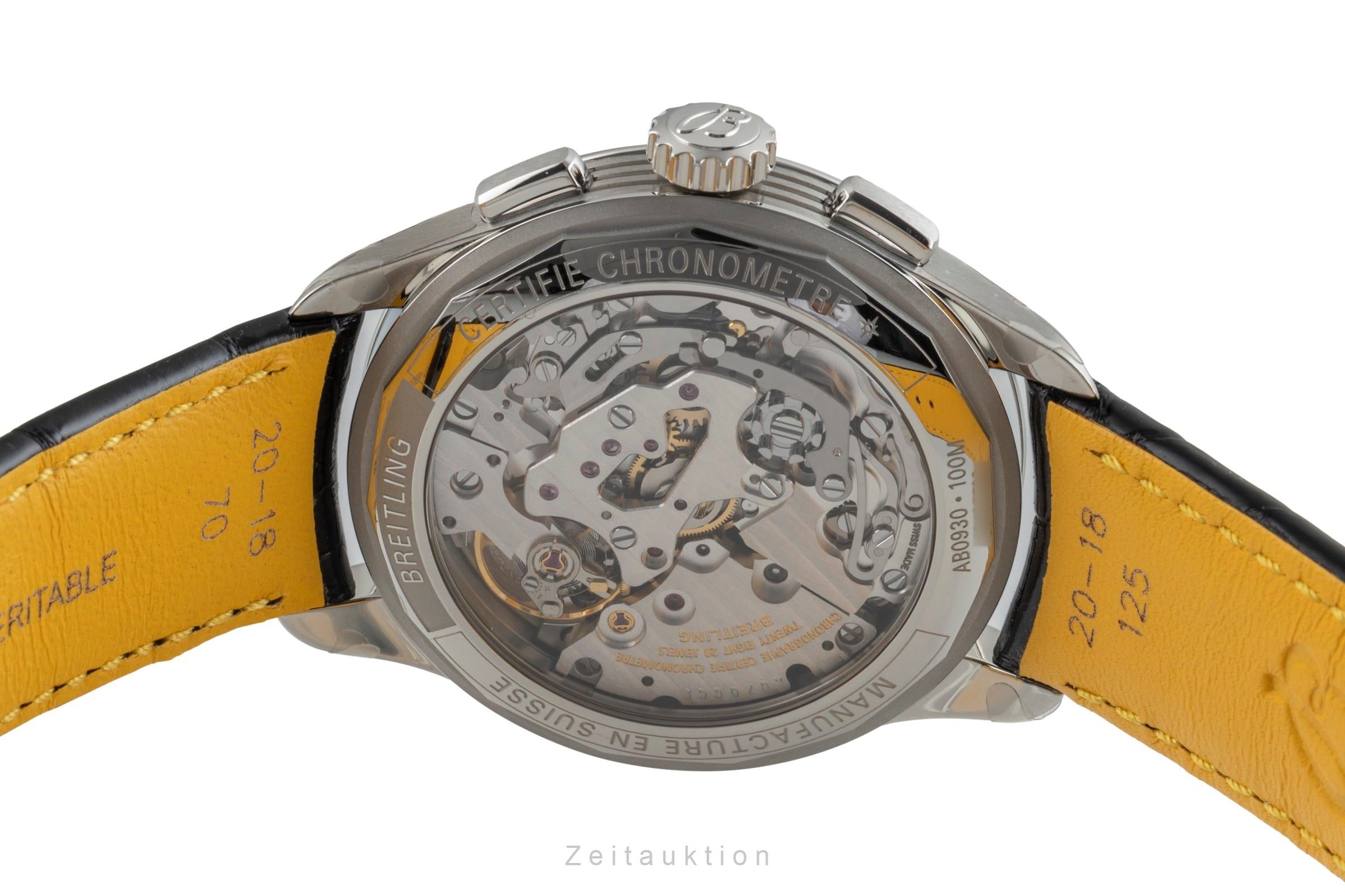 Breitling Premier chronograph steel manual winding men's watch AB0930371G1P1 LP: 9300EUR  [2603689]