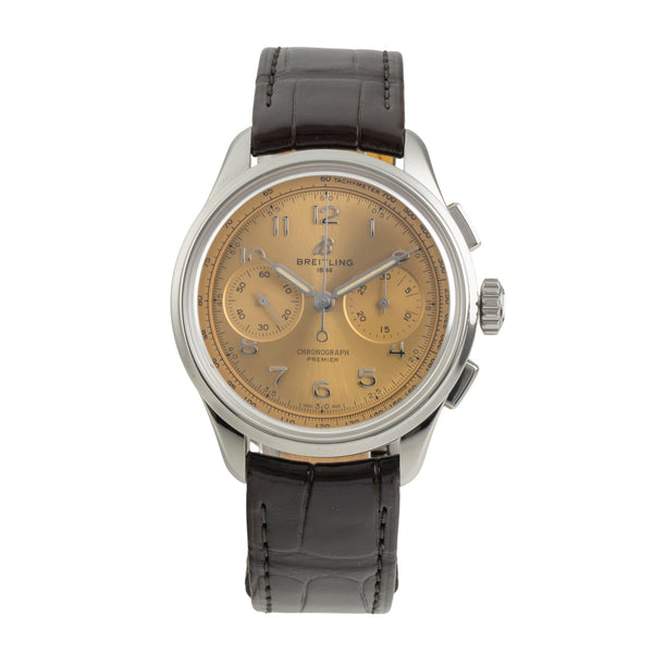 Breitling Premier chronograph steel manual winding men's watch AB0930F51H1P1 LP: 9300EUR  [2603690]