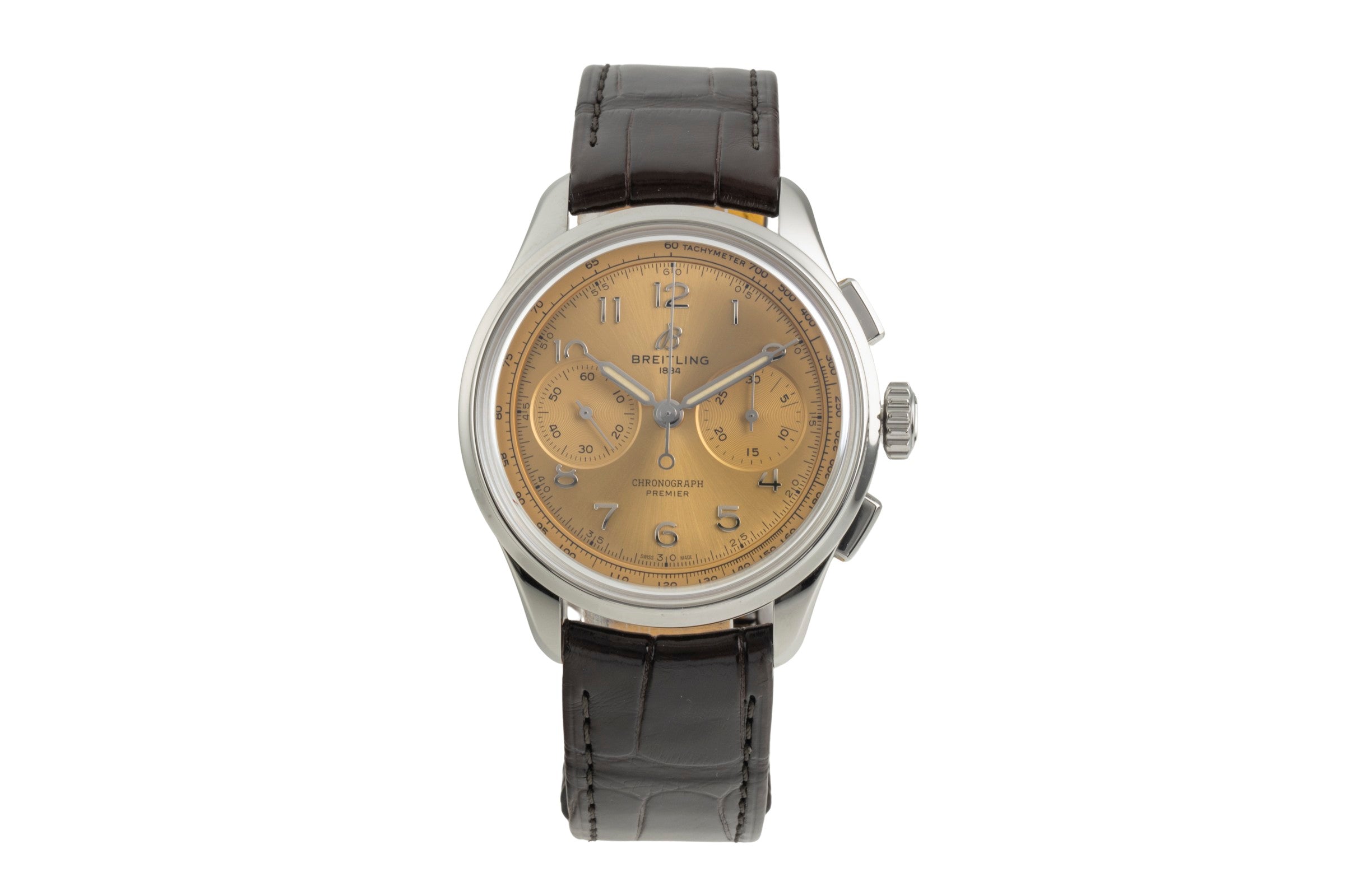 Breitling Premier B09 Stahl Handaufzug Herrenuhr Ref. AB0930F51H1P1 B&P New [2603690]