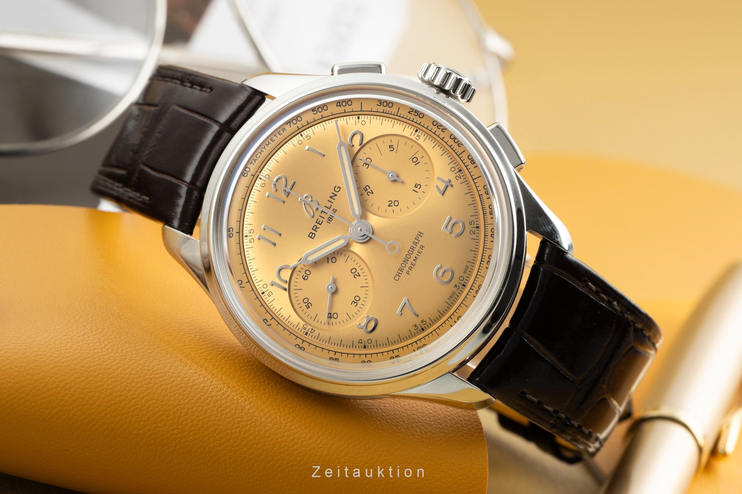 Breitling Premier chronograph steel manual winding men's watch AB0930F51H1P1 LP: 9300EUR  [2603690]