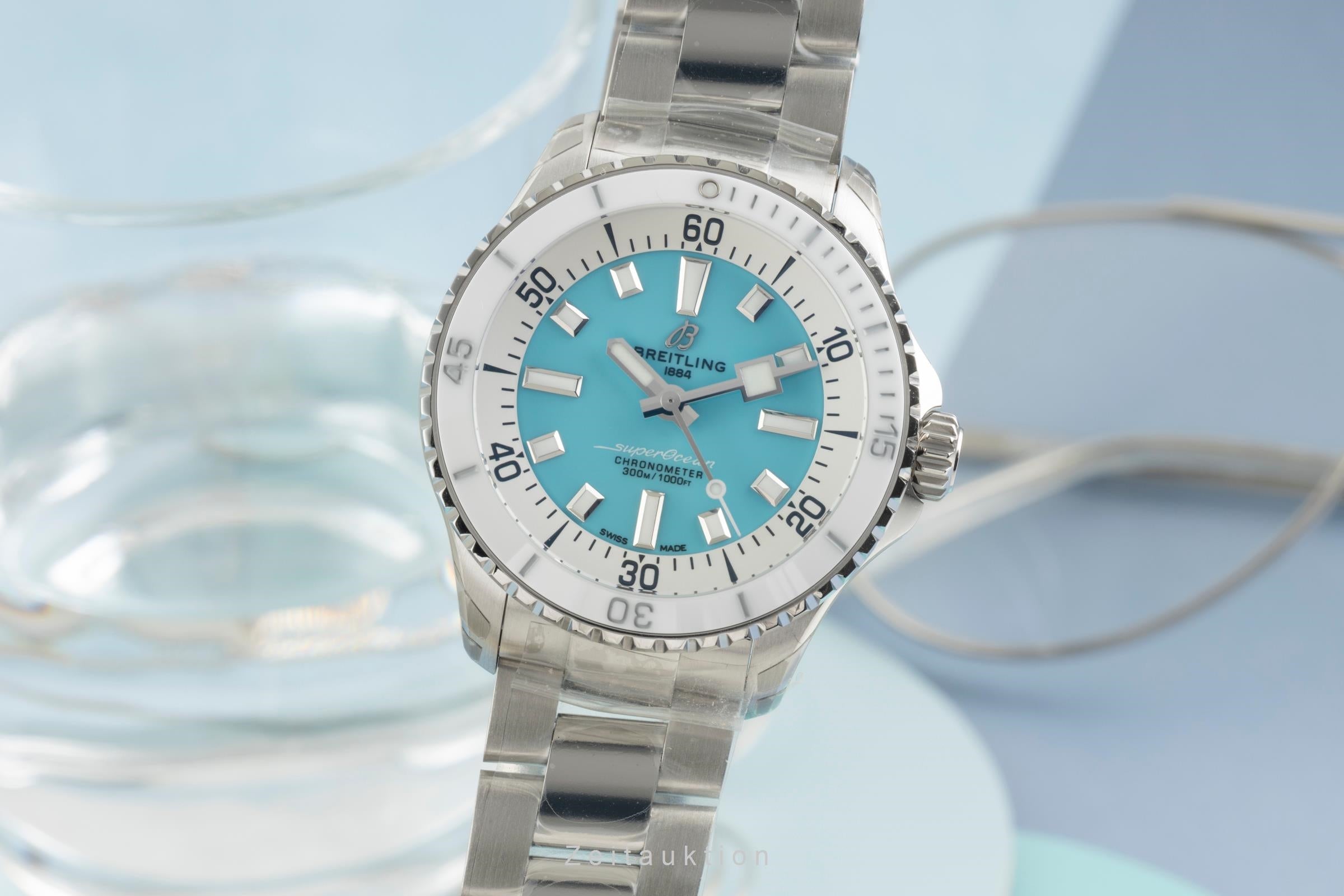 Breitling Superocean 36 Stahl Automatik Damenuhr Ref. A17377211C1A1 NP: 5650,- € [2603698]