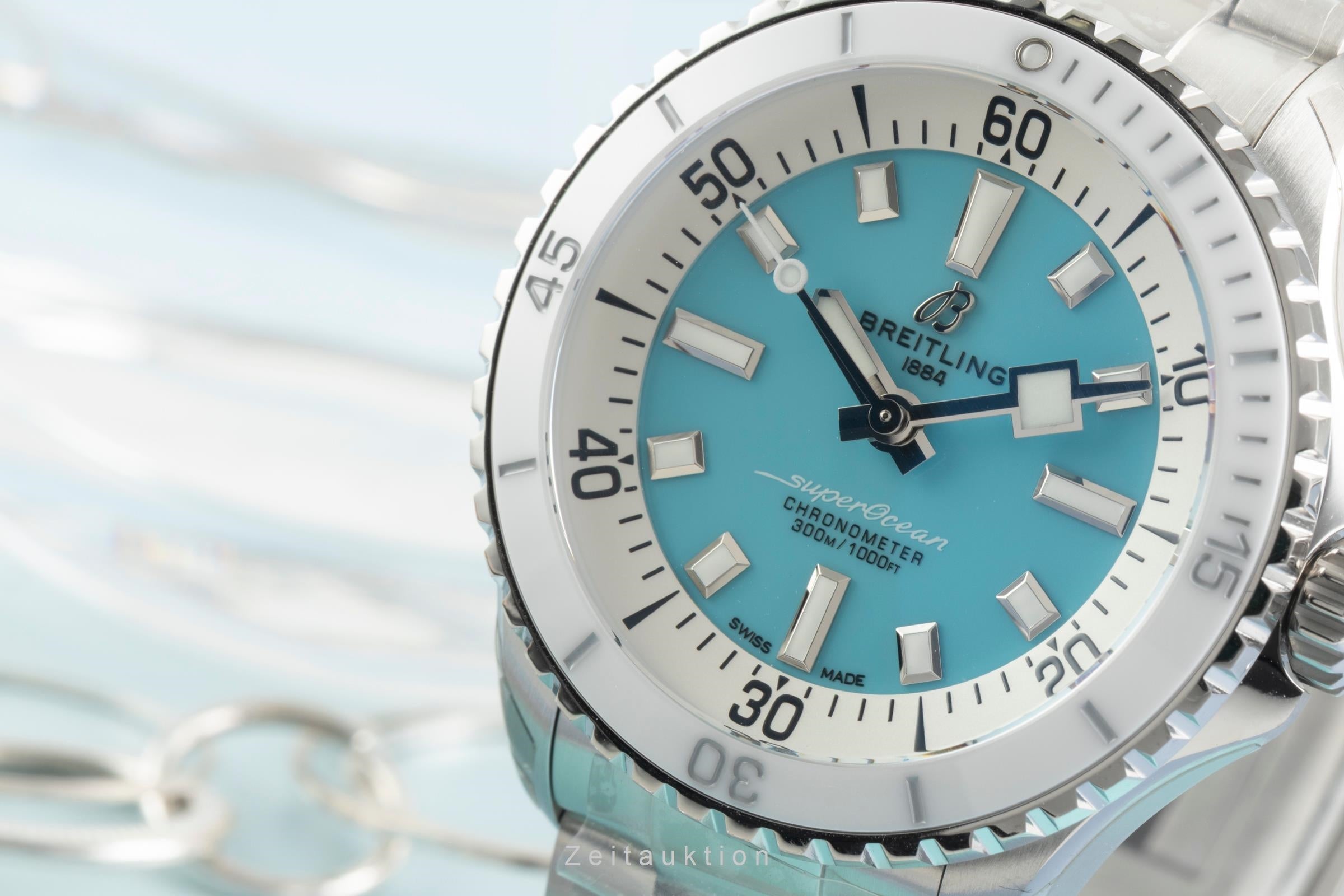 Breitling Superocean 36 Stahl Automatik Damenuhr Ref. A17377211C1A1 NP: 5650,- € [2603698]