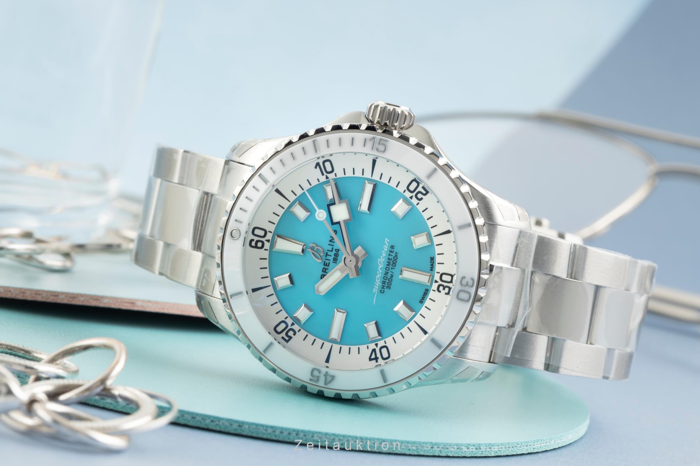 Breitling Superocean 36 Stahl Automatik Damenuhr Ref. A17377211C1A1 NP: 5650,- € [2603699]