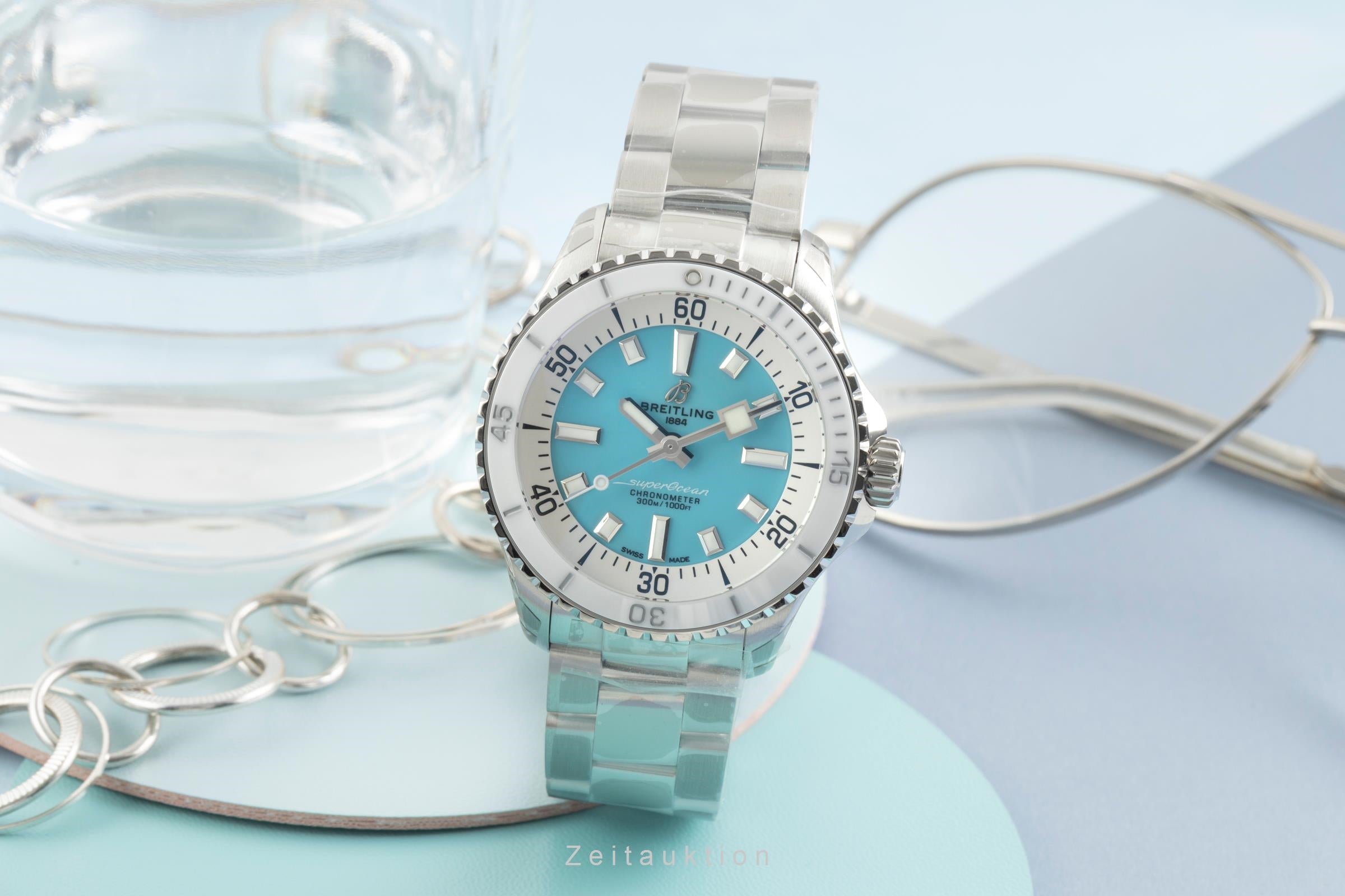 Breitling Superocean 36 Stahl Automatik Damenuhr Ref. A17377211C1A1 NP: 5650,- € [2603699]