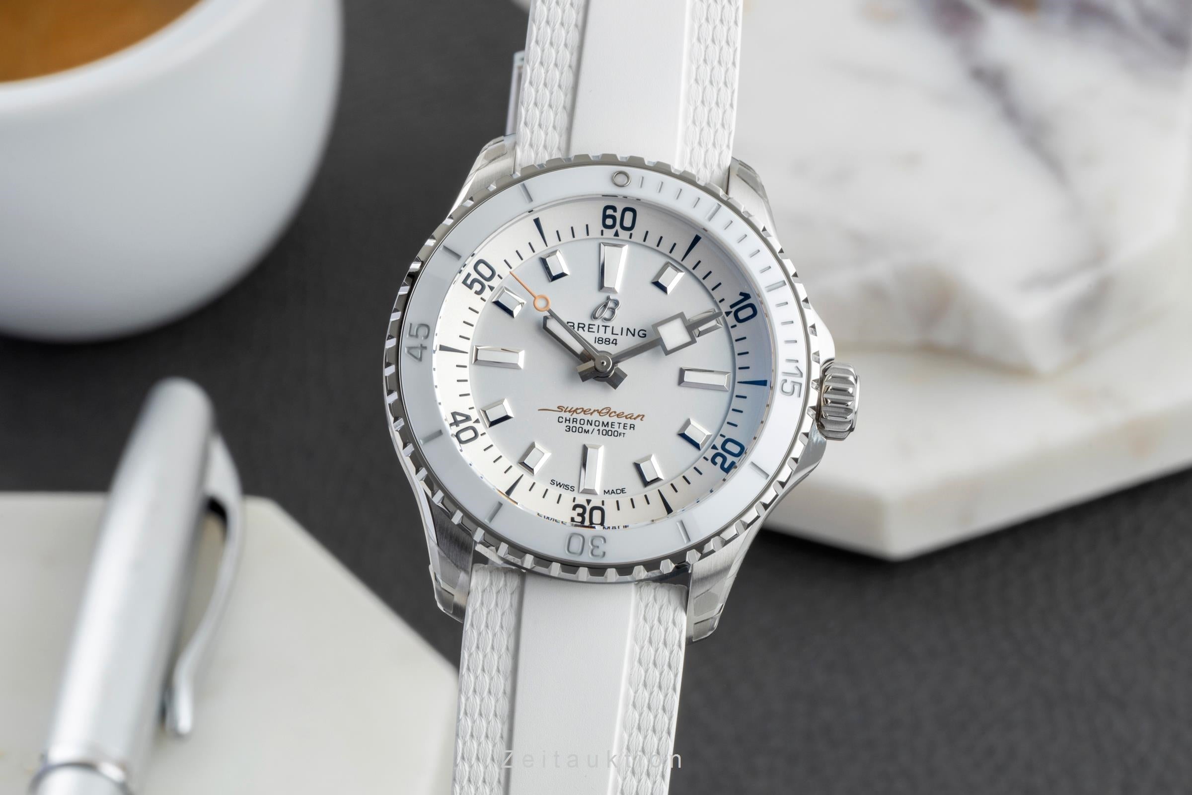 Breitling Superocean 36 Stahl Automatik Damenuhr Ref. A17377211A1S1 NP: 5450,- € [2603703]