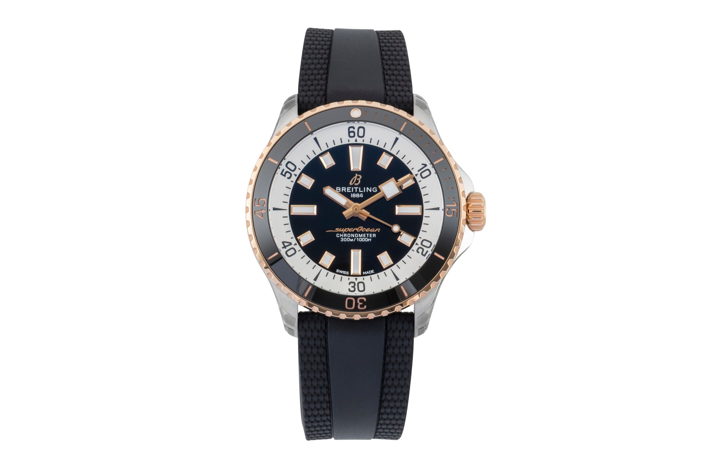 Breitling Superocean Stahl / Gold Automatik Herrenuhr Ref. U17375211B1S1 B&P New [2603707]