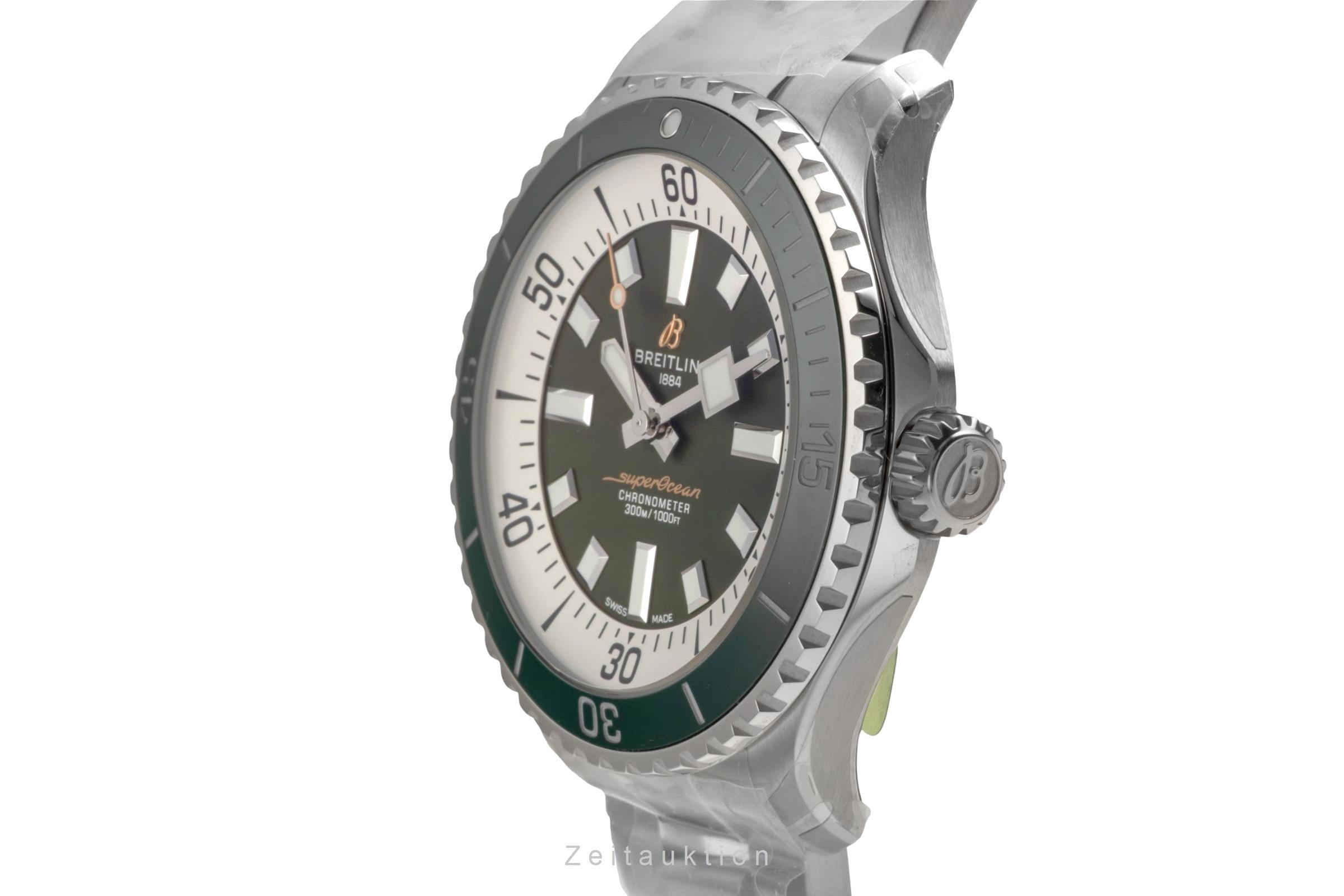 Breitling Superocean Automatic 44 Green Herrenuhr Ref A17376A31L1A1 NP: 5750,- € [2603712]