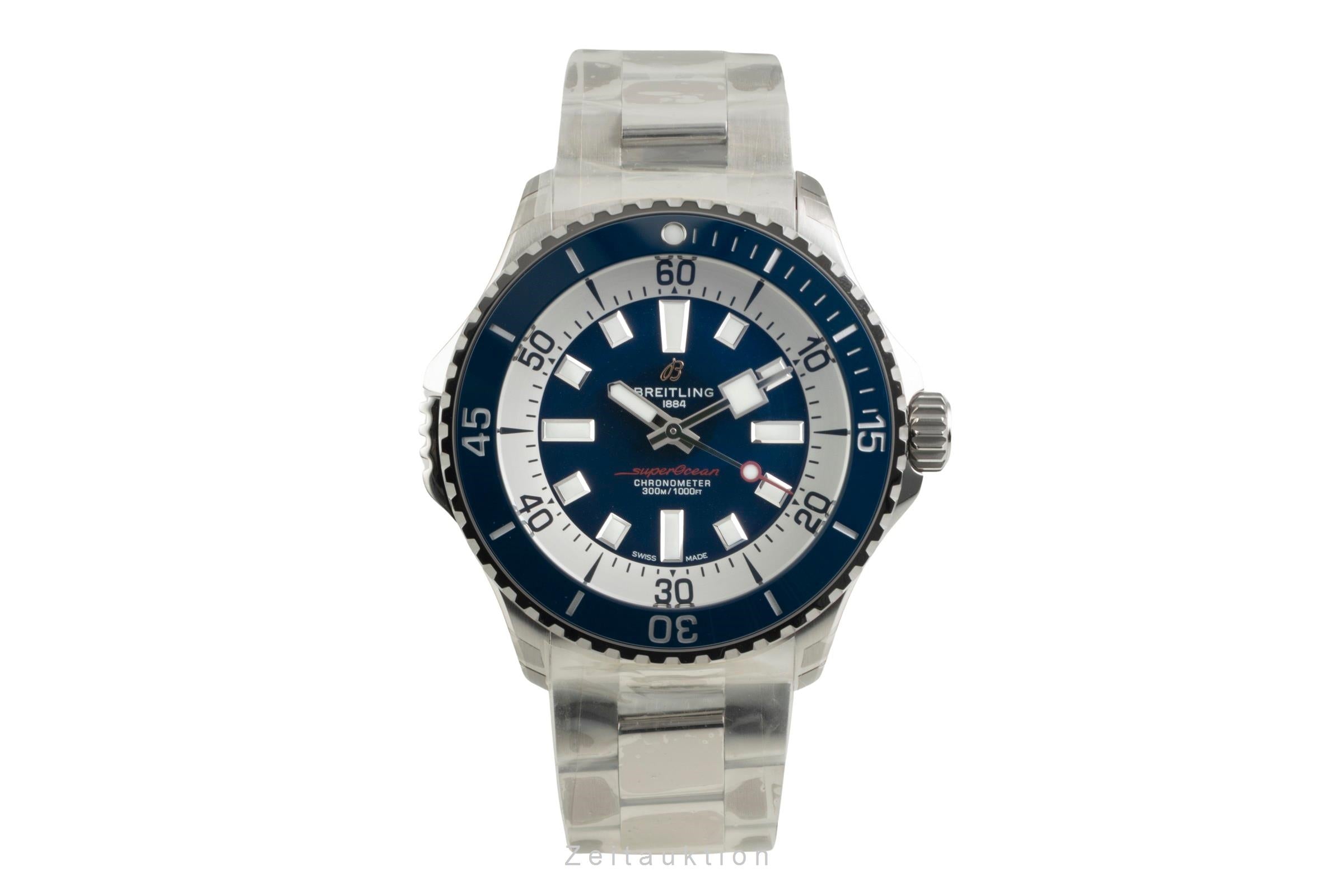 Breitling Superocean acero automático reloj para caballeros A17378E71C1A1 LP: 5750EUR  [2603716]