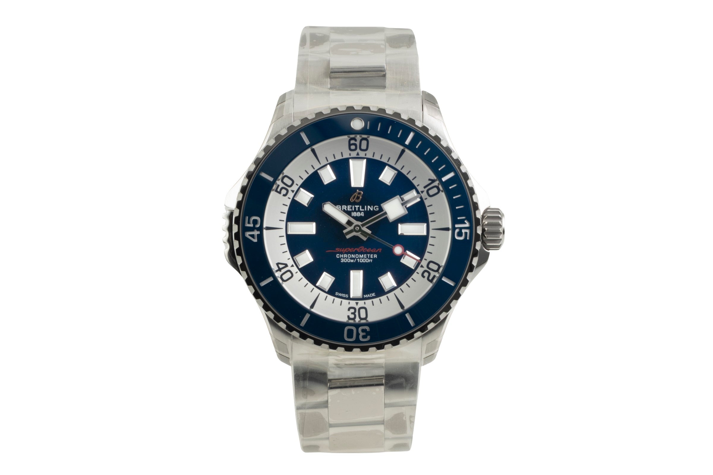 Breitling Superocean acero automático reloj para caballeros A17378E71C1A1 LP: 5750EUR  [2603716]
