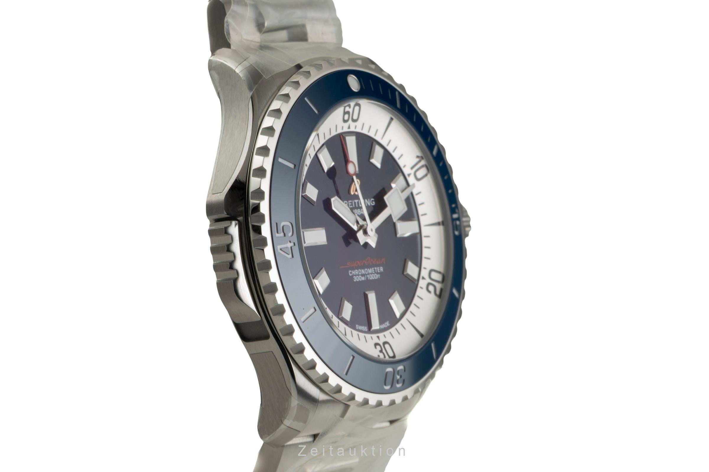 Breitling Superocean acero automático reloj para caballeros A17378E71C1A1 LP: 5750EUR  [2603716]