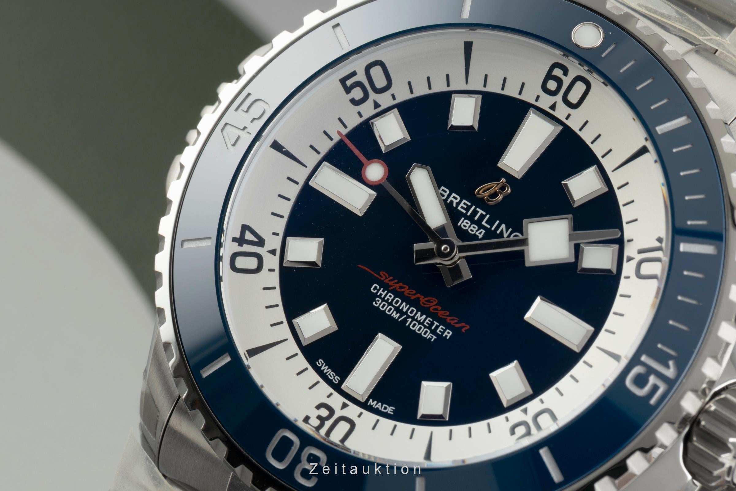 Breitling Superocean acero automático reloj para caballeros A17378E71C1A1 LP: 5750EUR  [2603716]