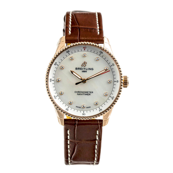 Breitling Navitimer 32 18k Rotgold Diamond Dial Lady R77320E61A1P1 NP: 11200,- € [2603731]