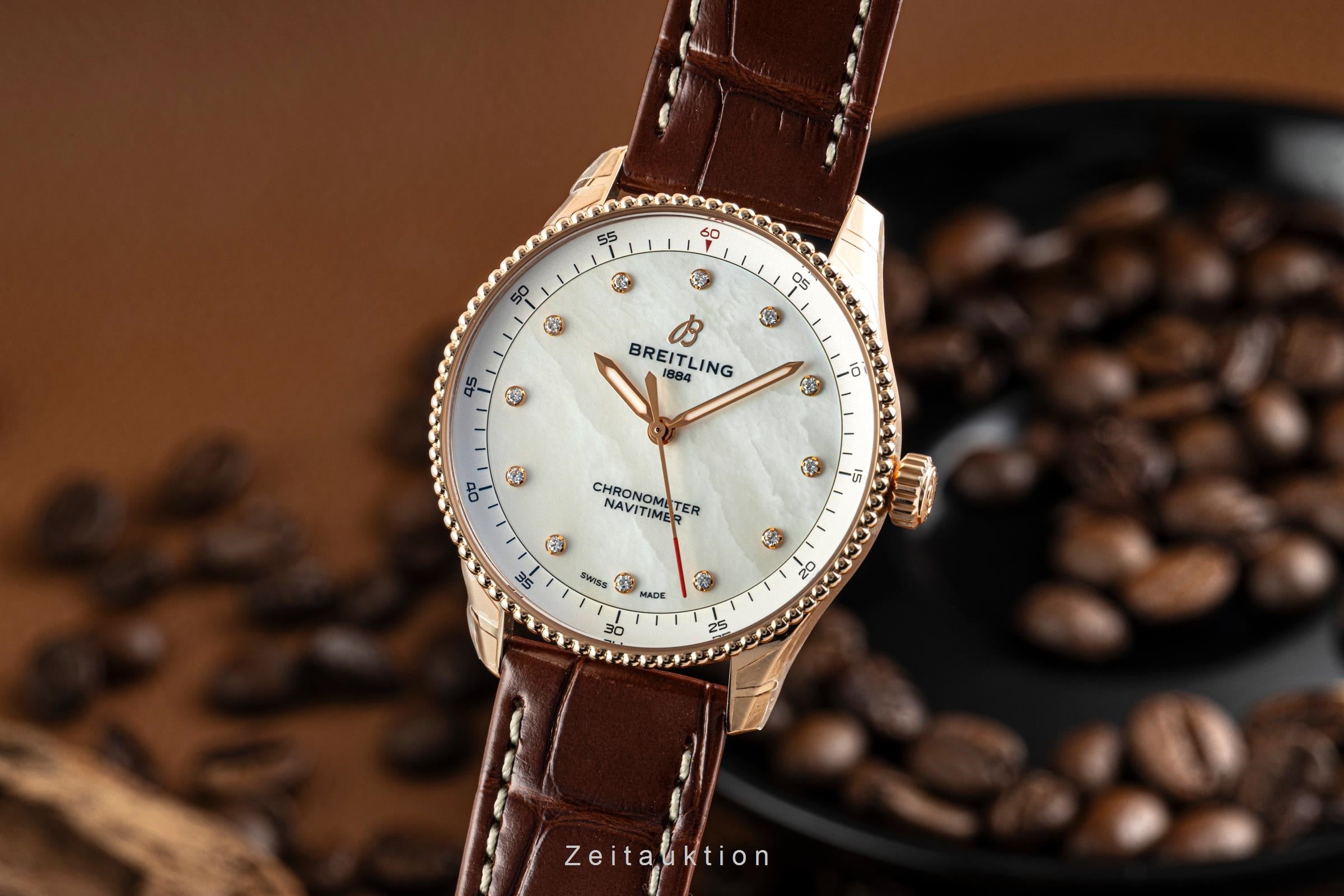 Breitling Navitimer 32 18k Rotgold Diamond Dial Lady R77320E61A1P1 NP: 11200,- € [2603731]