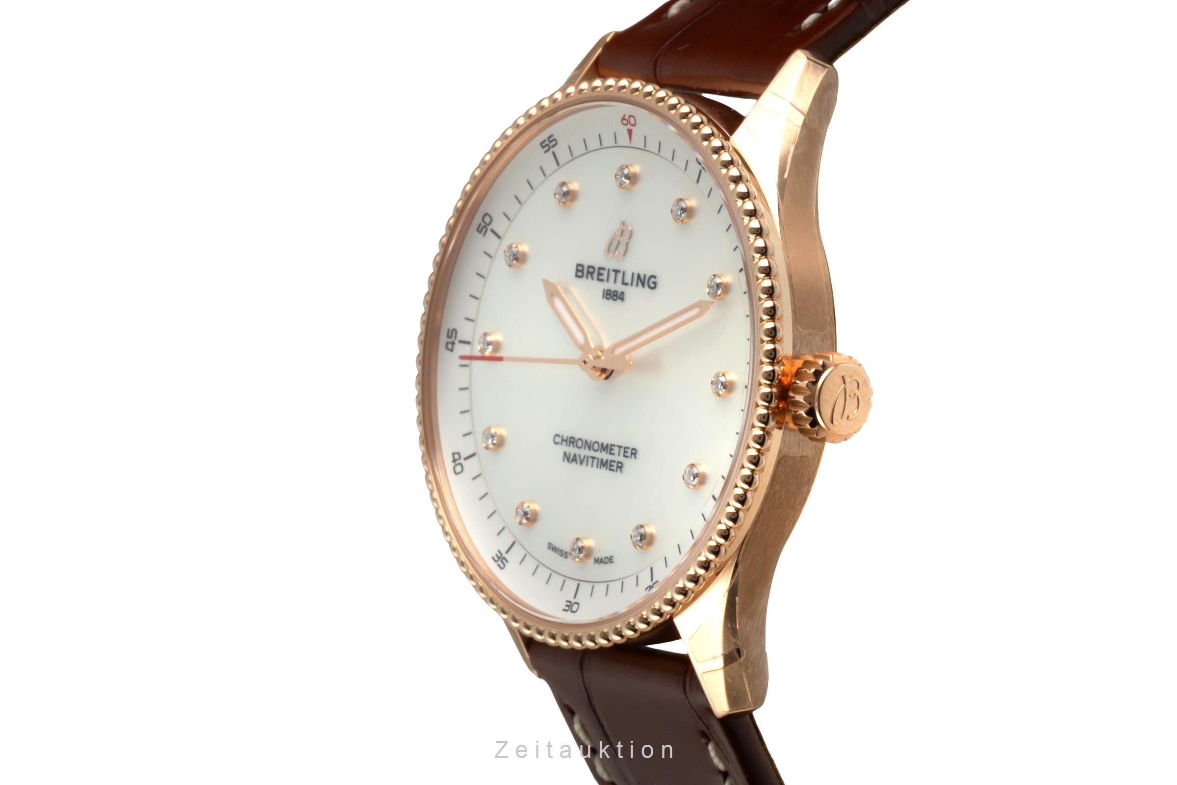 Breitling Navitimer oro rosso 18 ct quarzo orologio da donna R77320E61A1P1 LP: 11200EUR  [2603732]