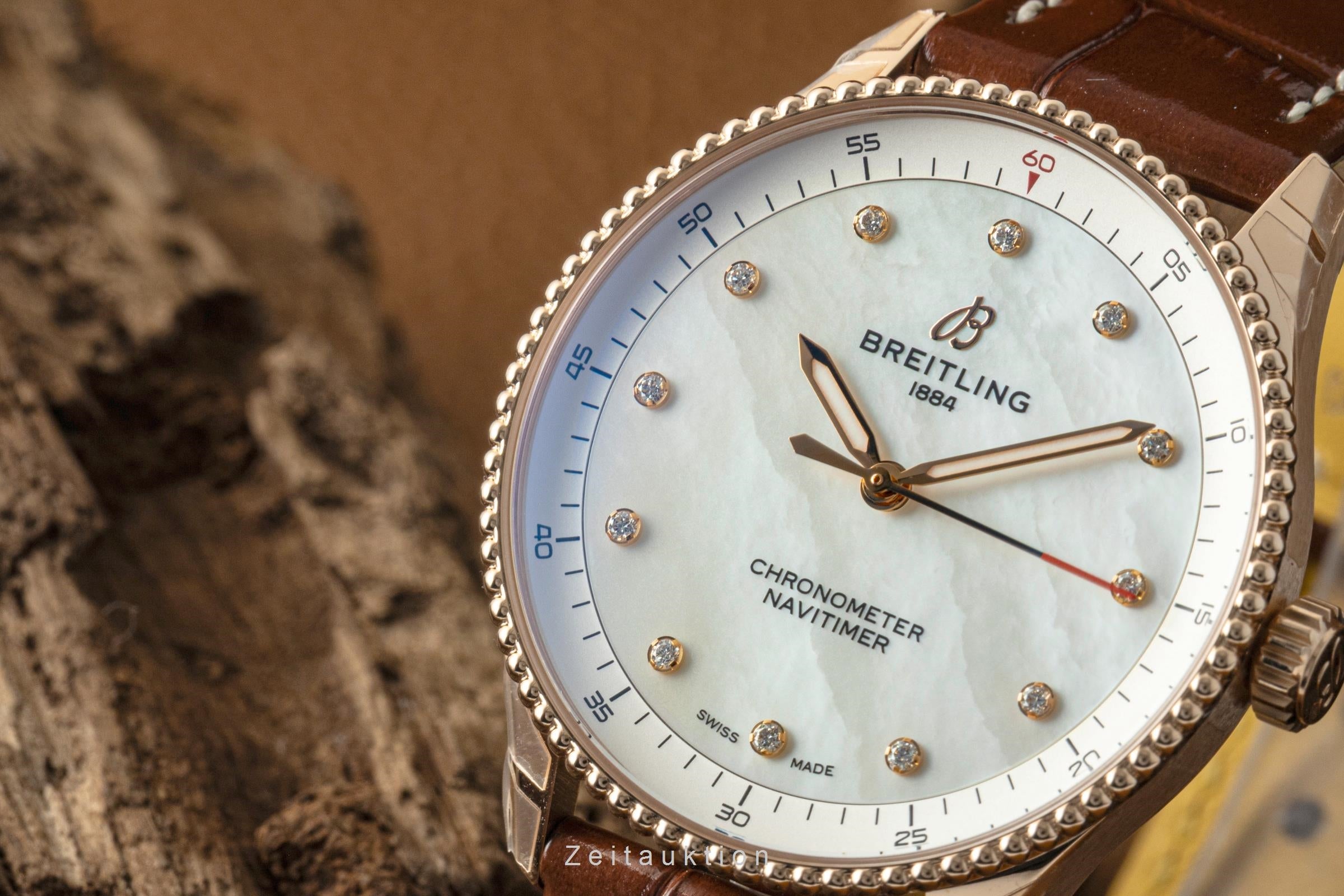 Breitling Navitimer oro rosso 18 ct quarzo orologio da donna R77320E61A1P1 LP: 11200EUR  [2603732]