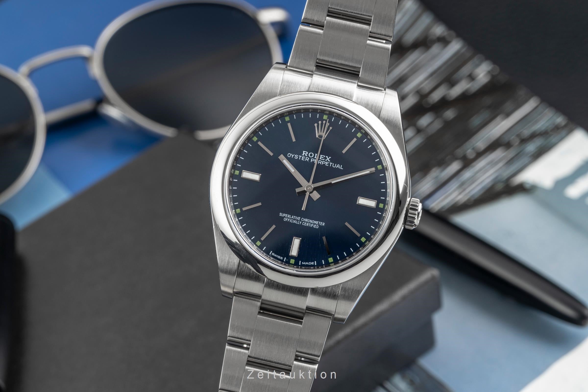 Rolex Oyster Perpetual acier automatique montre pour hommes 114300  [2603733]