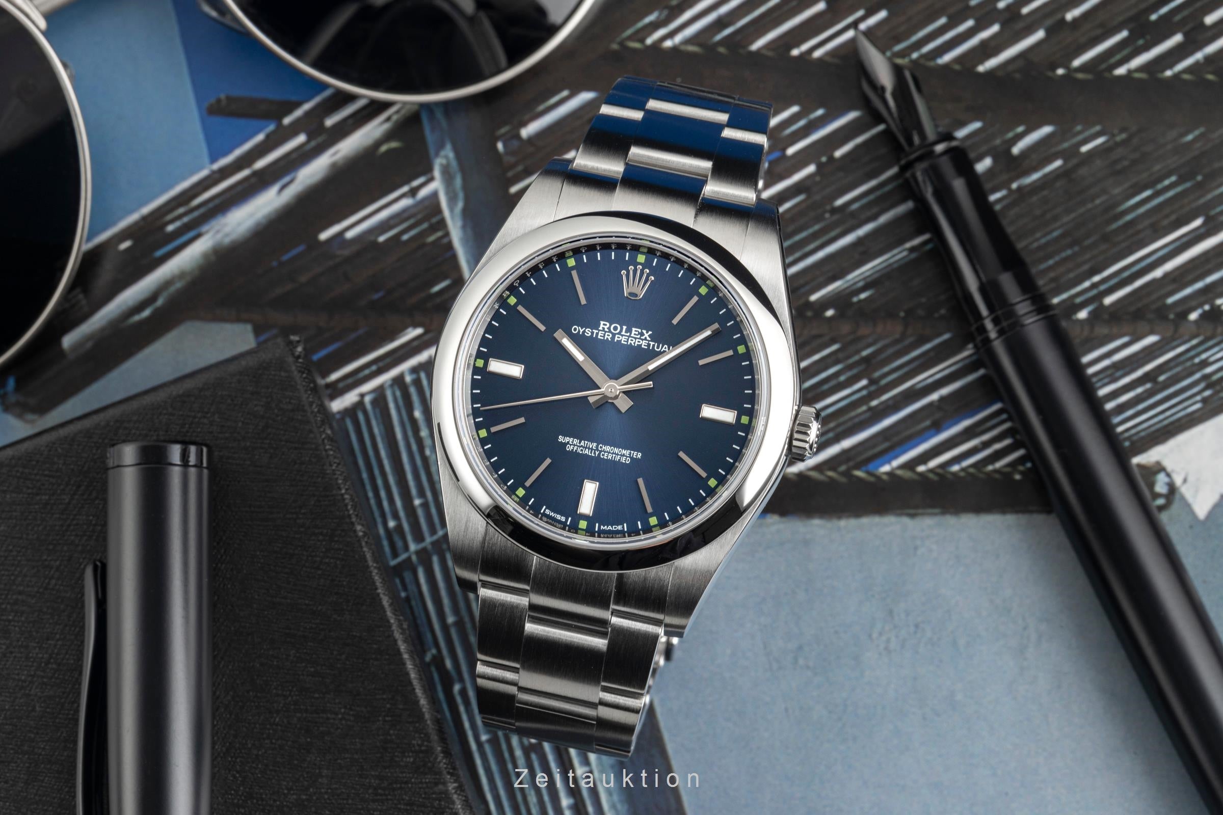 Rolex Oyster Perpetual acier automatique montre pour hommes 114300  [2603733]