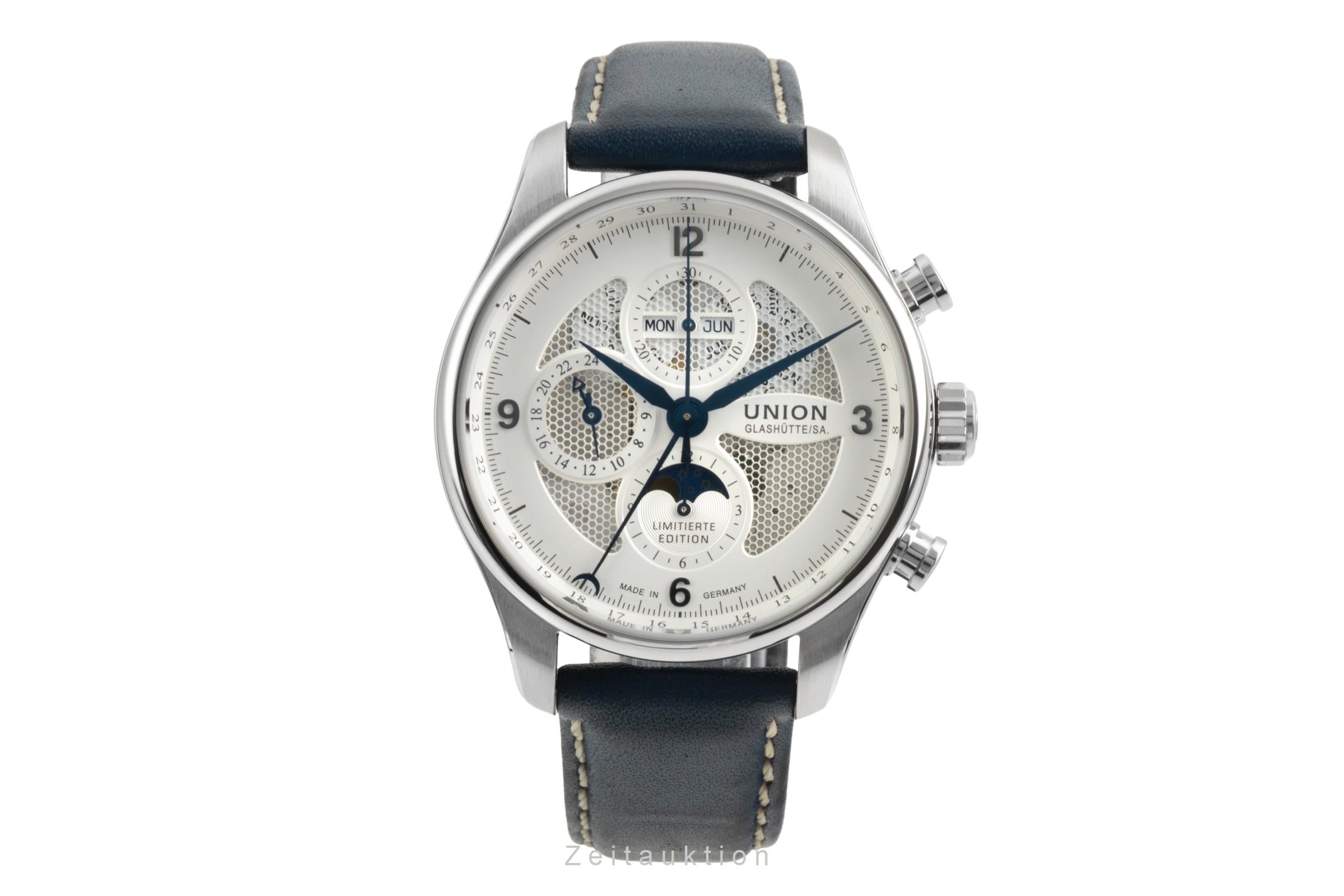 Union Glashütte Belisar cronógrafo acero automático reloj para caballeros D009.425.17.017.09 Limited  [2603734]