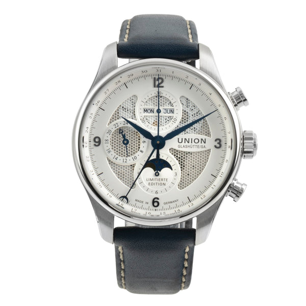 Union Glashütte Belisar cronógrafo acero automático reloj para caballeros D009.425.17.017.09 Limited  [2603734]