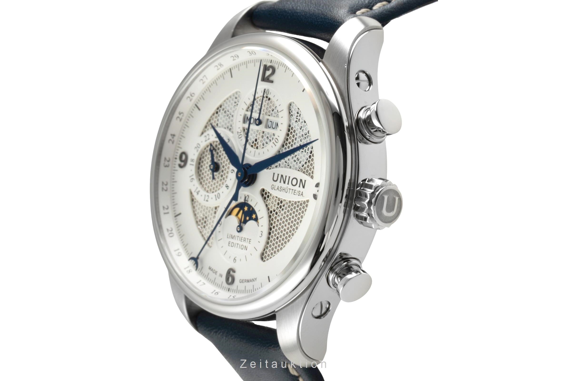 Union Glashütte Belisar cronógrafo acero automático reloj para caballeros D009.425.17.017.09 Limited  [2603734]
