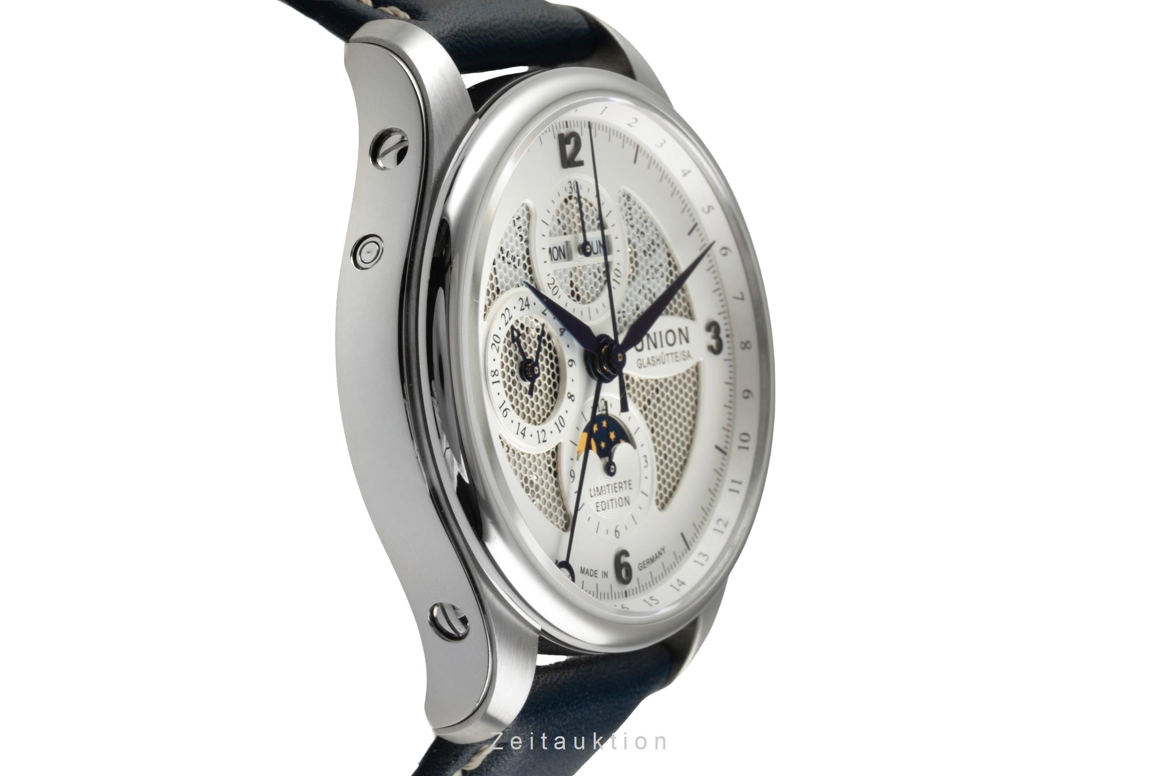 Union Glashütte Belisar cronógrafo acero automático reloj para caballeros D009.425.17.017.09 Limited  [2603734]