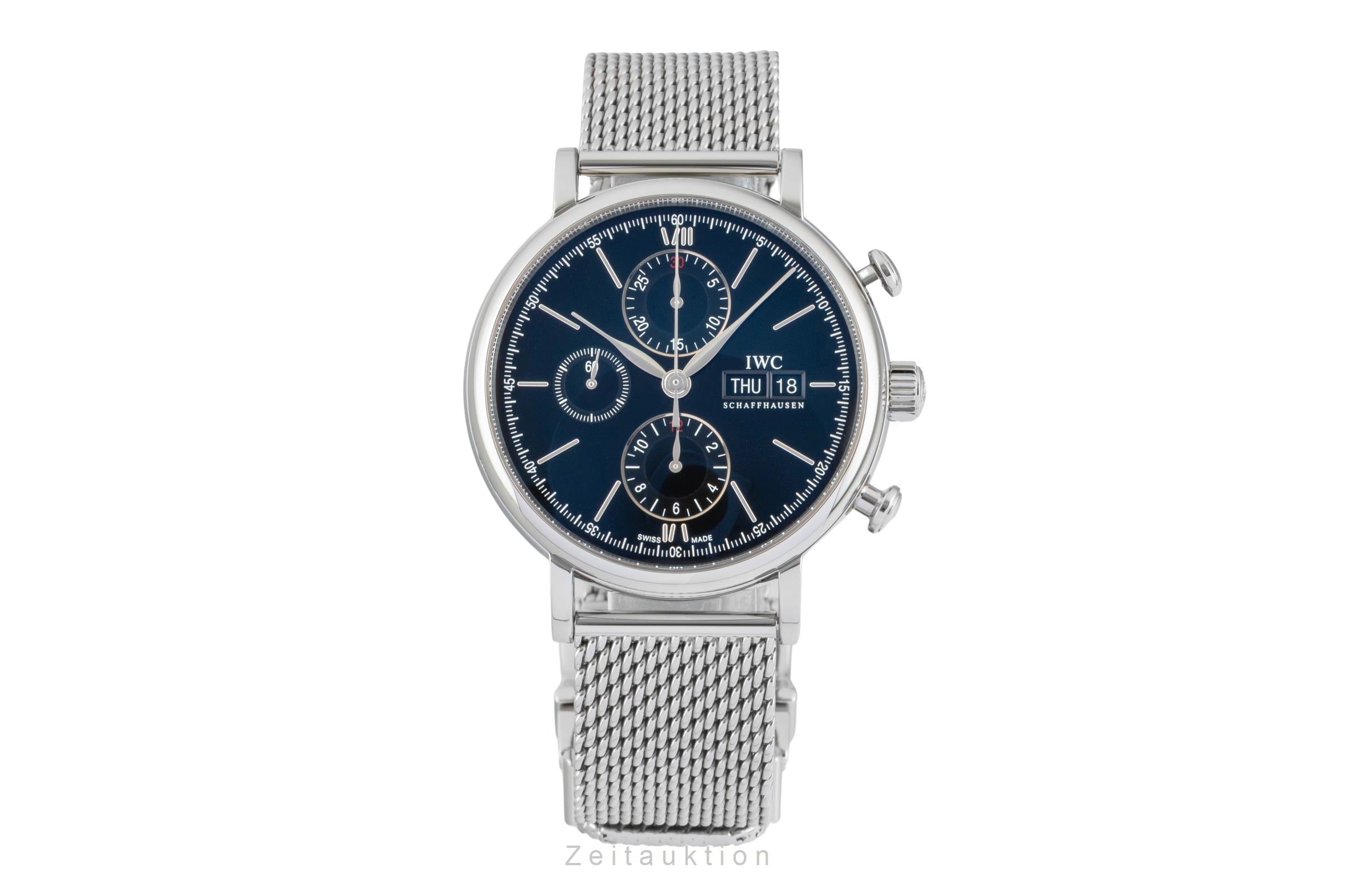 IWC Portofino chronographe acier automatique montre pour hommes IW391010  [2603735]
