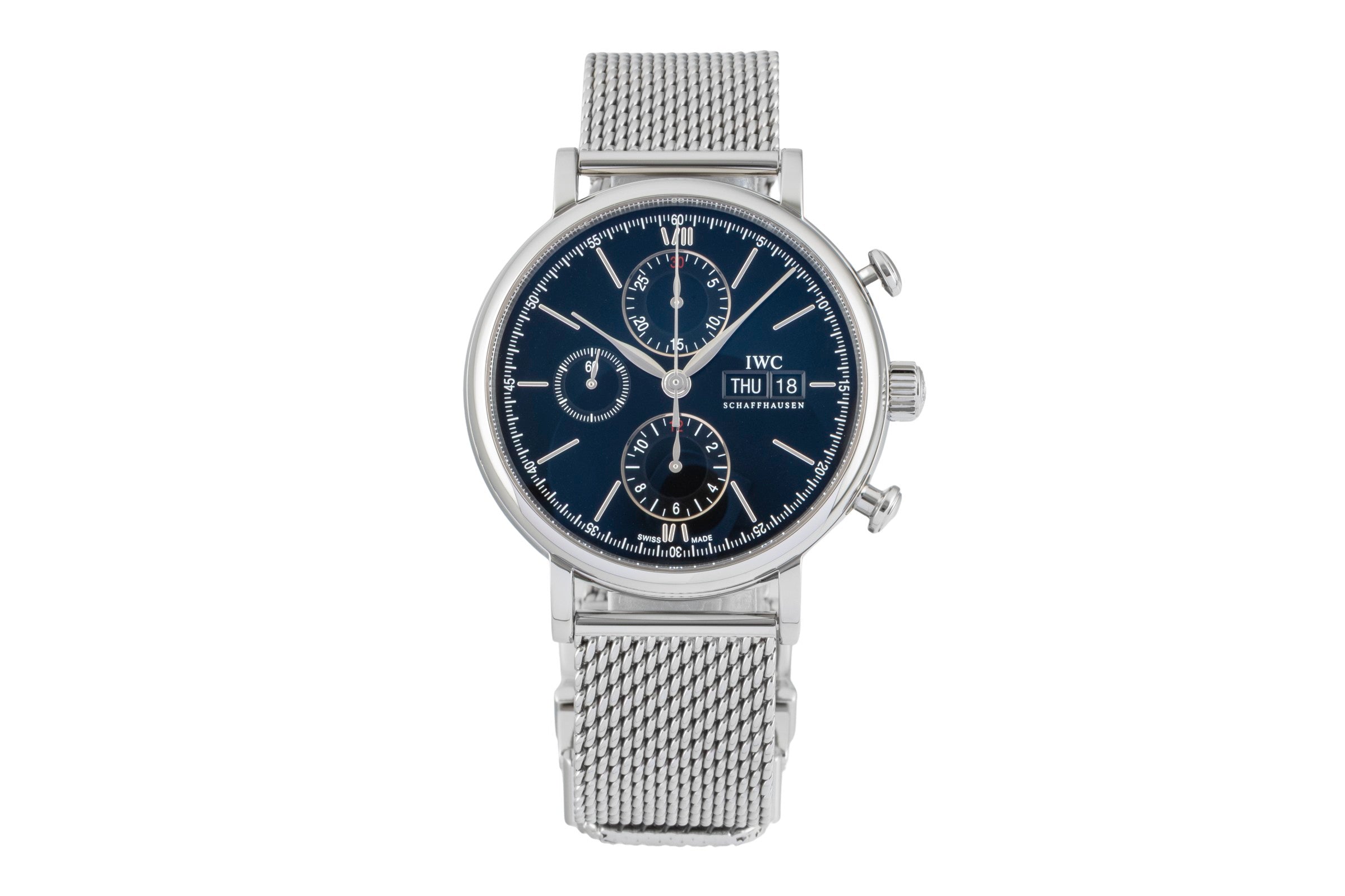 IWC Portofino chronograph steel automatic men's watch IW391010  [2603735]