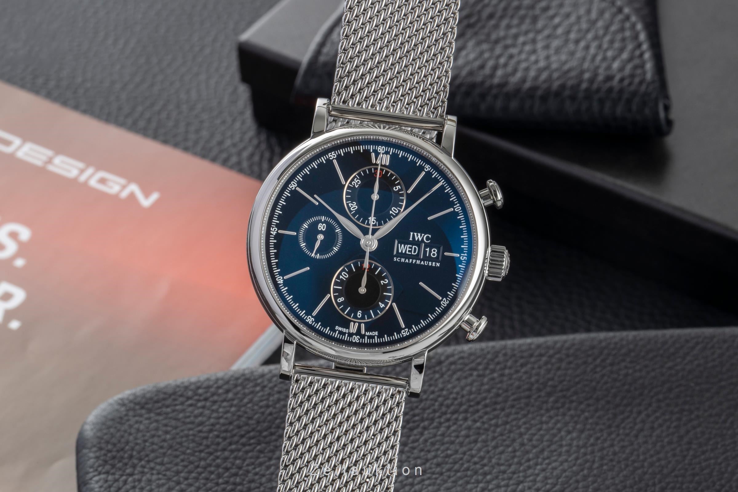 IWC Portofino chronographe acier automatique montre pour hommes IW391010  [2603735]