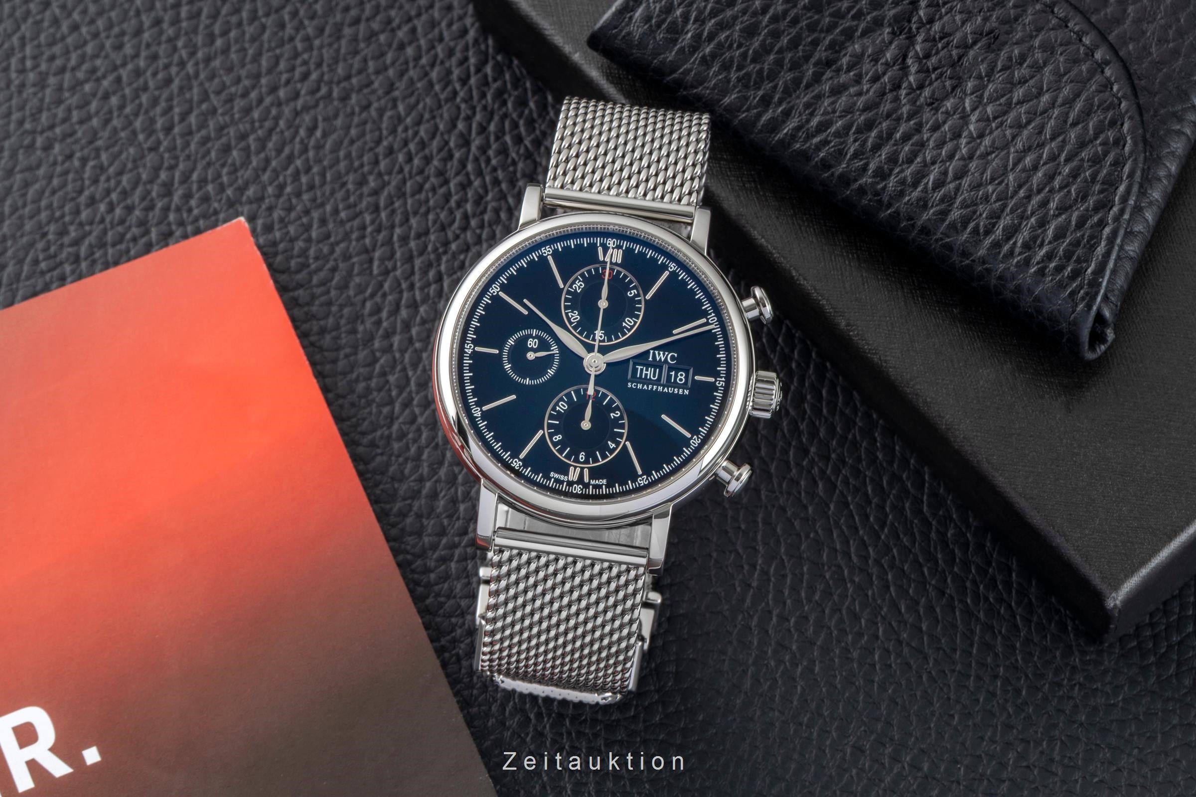 IWC Portofino chronographe acier automatique montre pour hommes IW391010  [2603735]